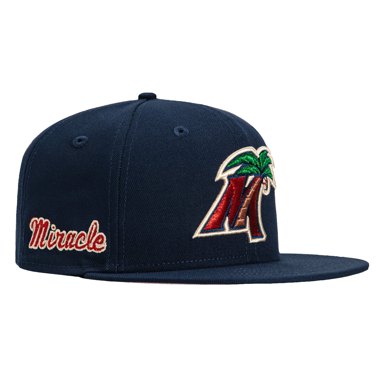 New Era 59Fifty Fort Myers Miracle Baseball Cap - Navy Blue Adjustable Snapback Hat for Men & Women | Perfect for Baseball Games, Sports Fans & Casual Wear