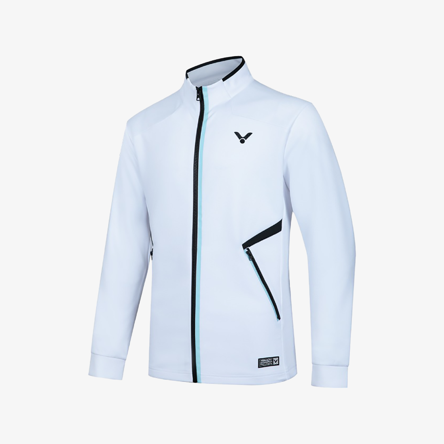 Victor Unisex Knitted Sports Jacket J 50600A - Lightweight Breathable Athletic Pullover for Running, Hiking & Outdoor Activities (White)