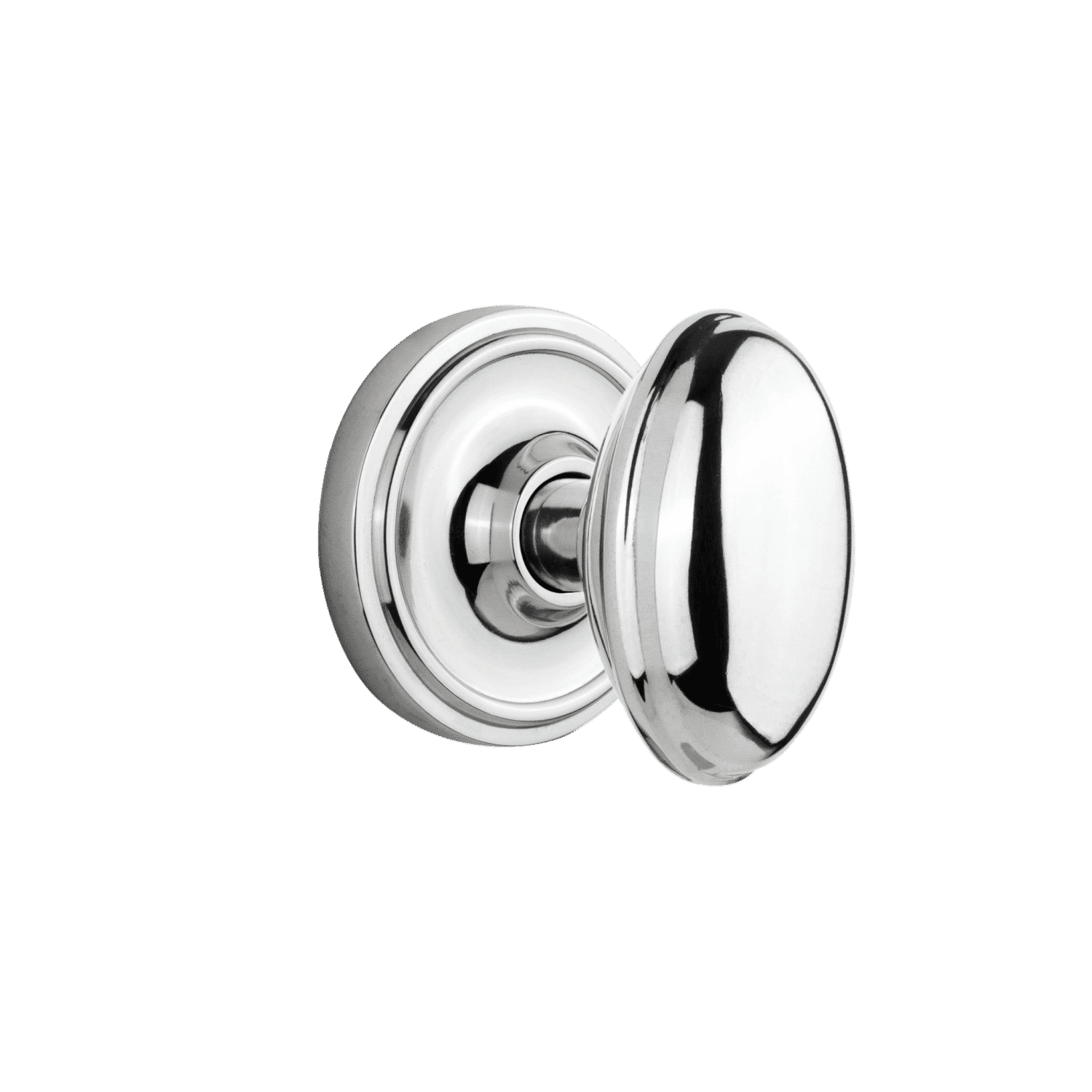 Classic Rosette Cabinet Hardware with Homestead Knob in Bright Chrome Finish - Perfect for Kitchen Cabinets, Bathroom Vanities & Furniture Upgrades
