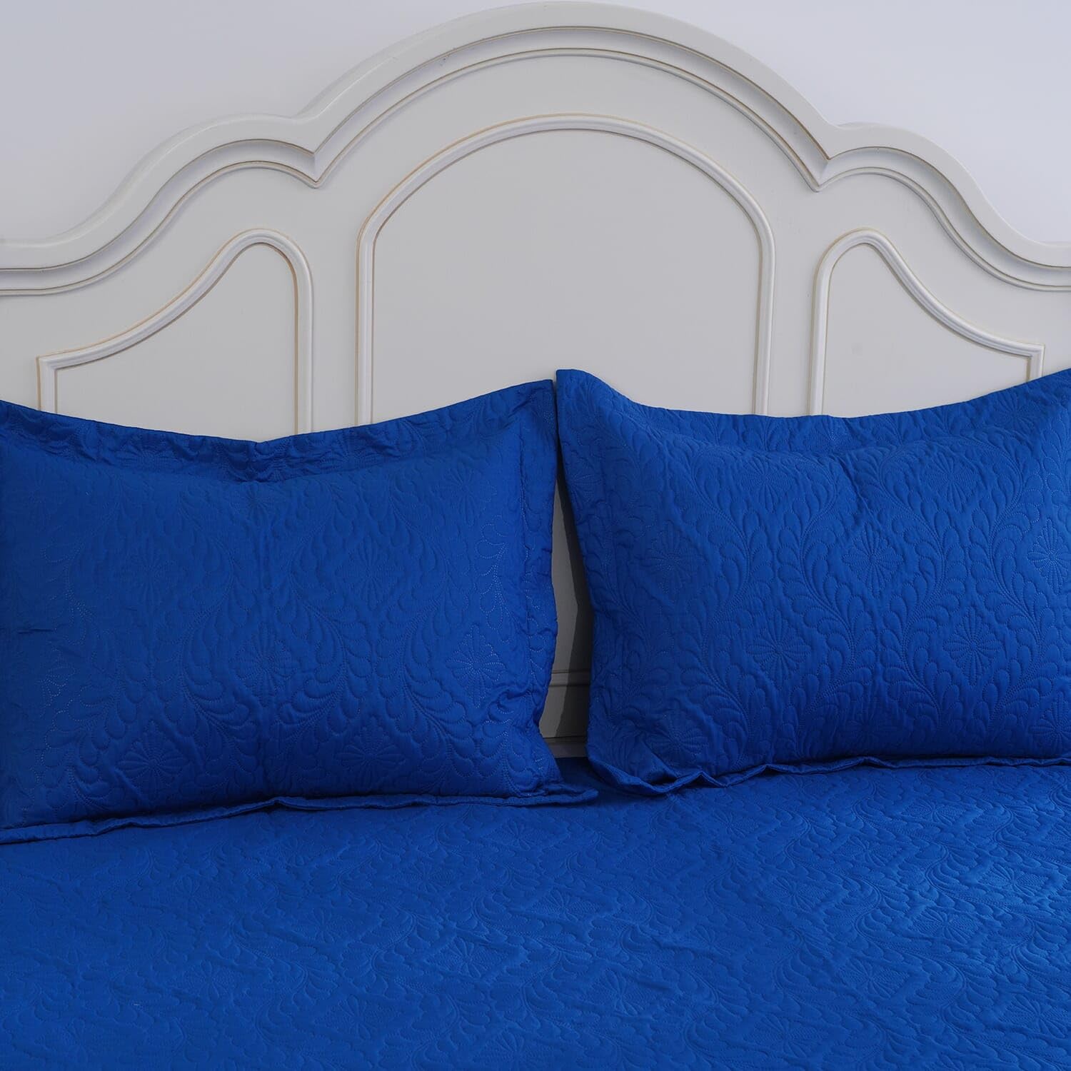 Shop LC HOMESMART Nobility Pinsonic Quilt Set - Blue 2-Piece Shams, Wrinkle-Free Bedding, Luxury Comfort for All Seasons | Perfect Birthday Gift, Housewarming Present & Bedroom Decor Upgrade
