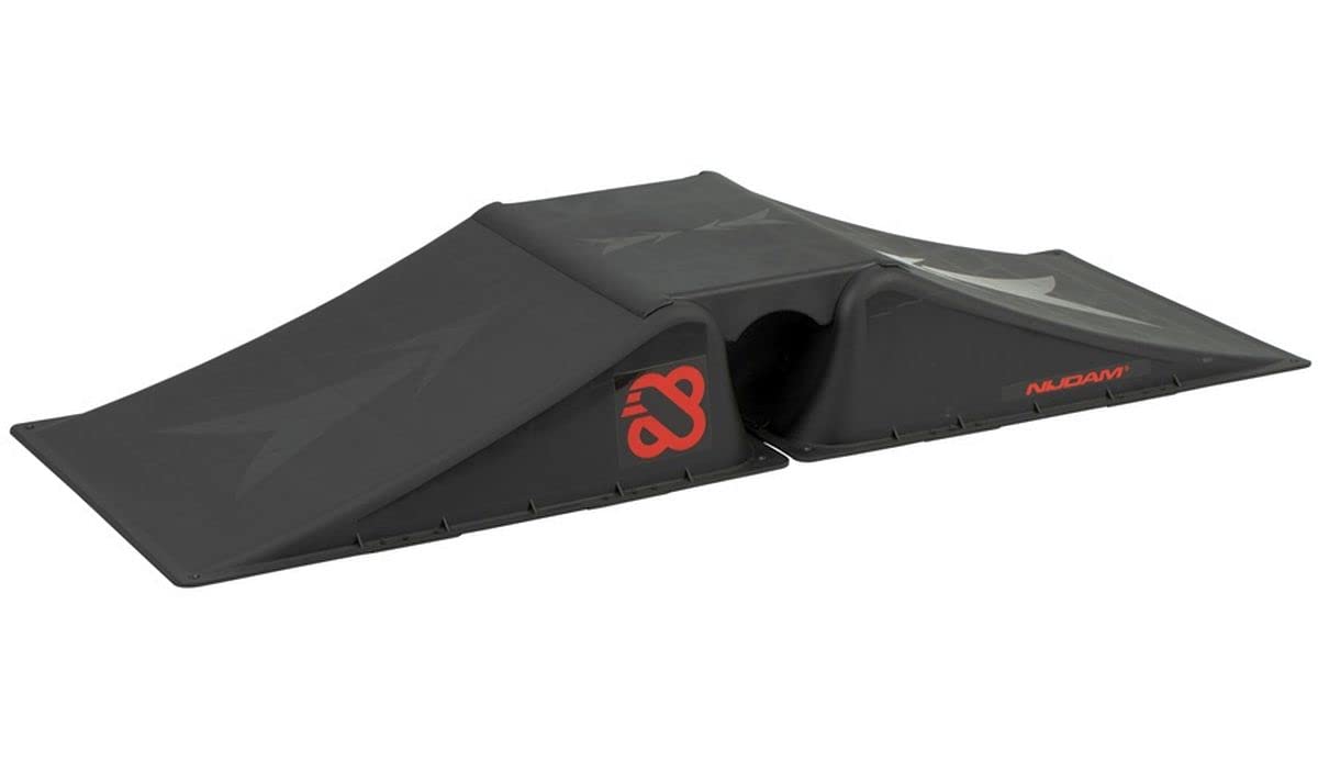 Black Polypropylene (PP) Skate Ramp Set - One Size - Durable & Lightweight for Skateboarding, BMX, Scooter Tricks - Perfect for Backyard, Park, or Street Use
