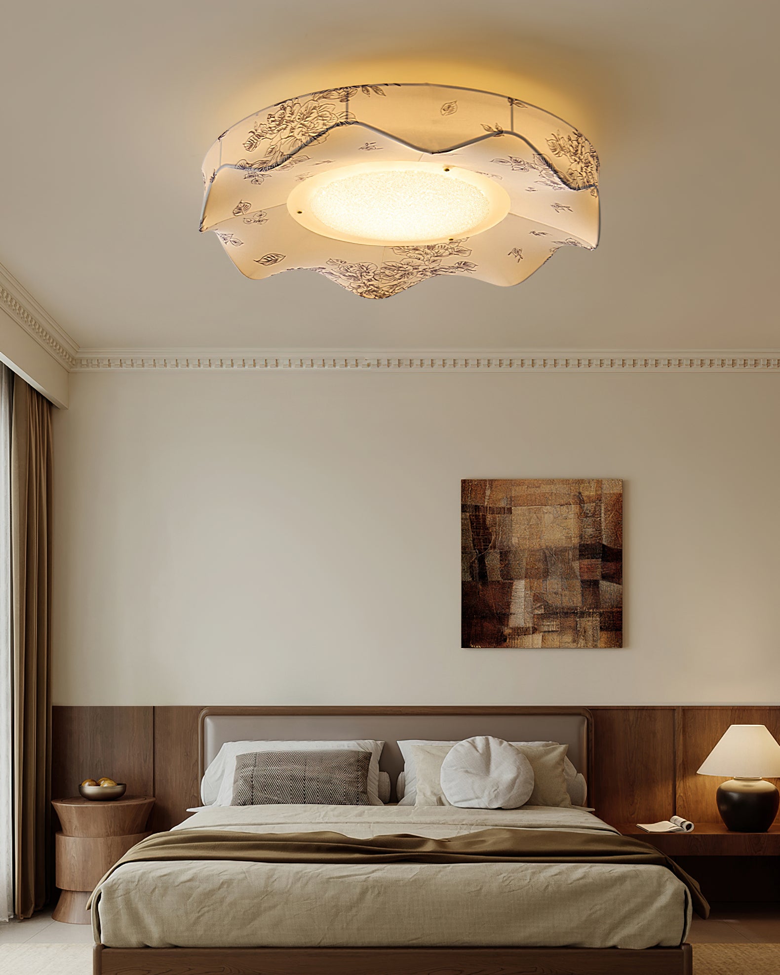 Marisca Floral Ceiling Light Fixture - Modern Chandelier for Living Room, Bedroom & Dining Room Decor - Elegant Home Lighting Solution
