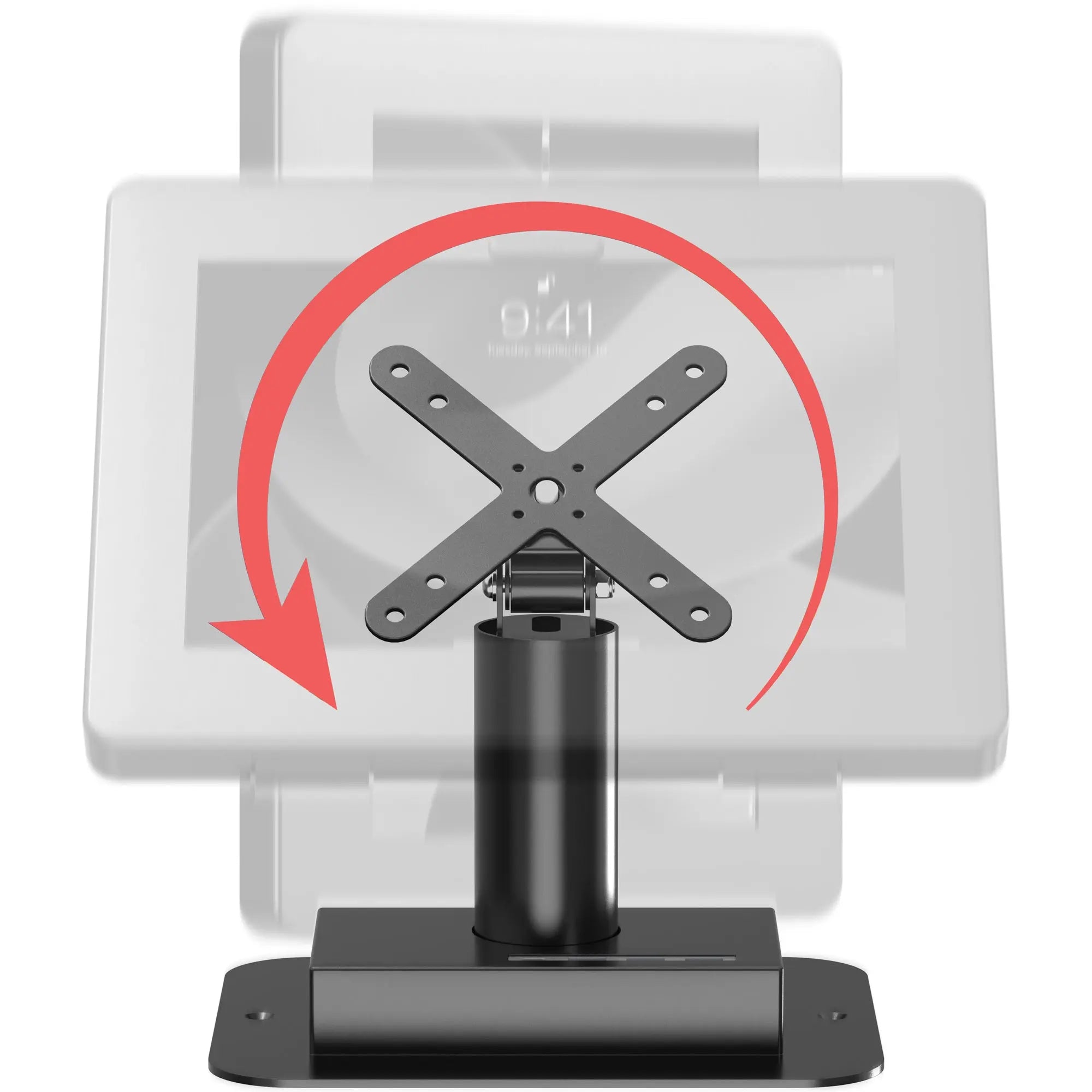 Universal Desk Mount with Secure Enclosure for iPad, Tablet & Laptop - Perfect for Home Office, Gaming & Workspace Organization