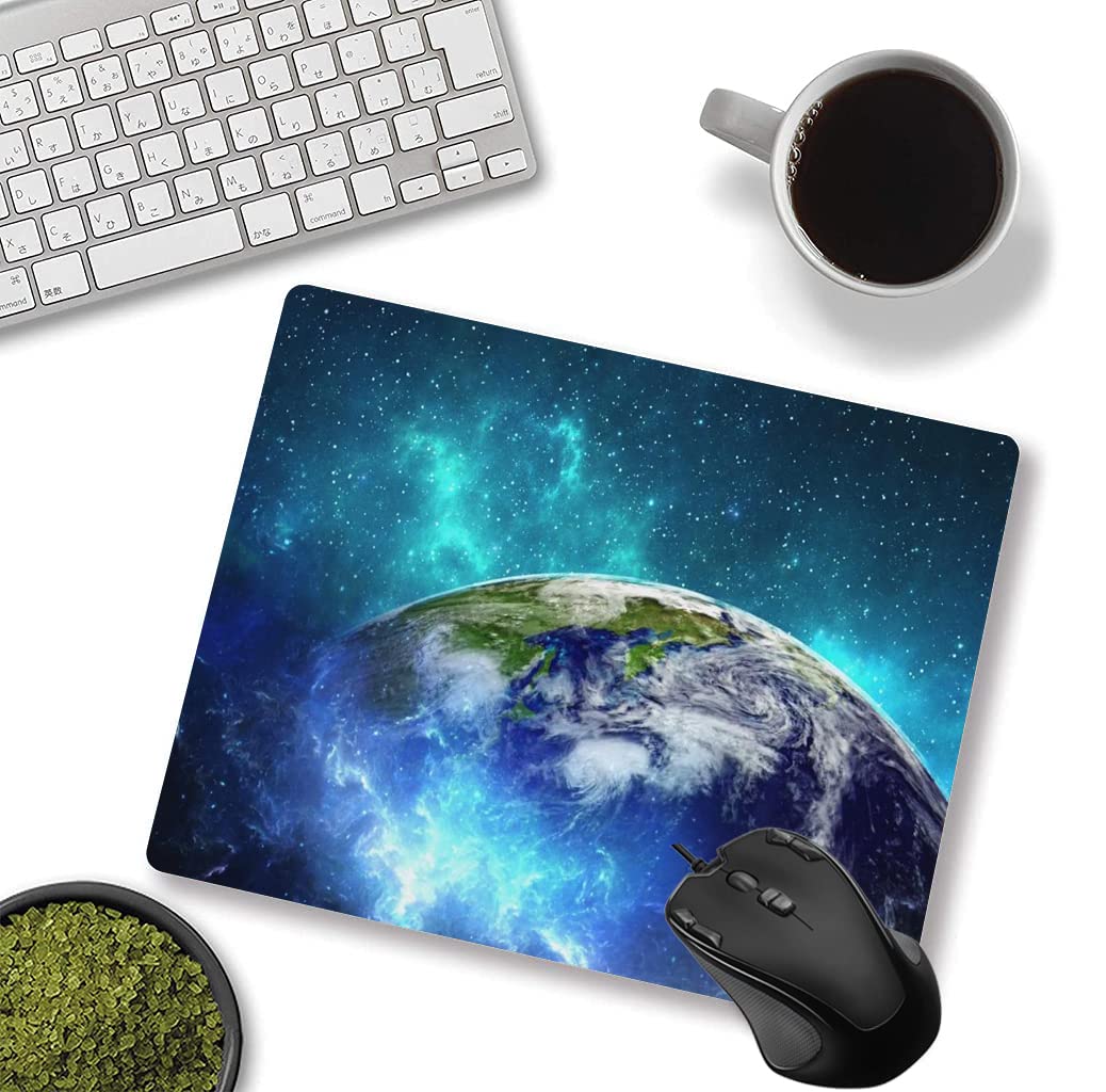 Custom Square Gaming Mouse Pad - Non-Slip Rubber Base for PC & Office Use - Starry Sky Design Computer Mousepad for Gamers & Workstations - Perfect for Gaming, Office Work & Home Desks