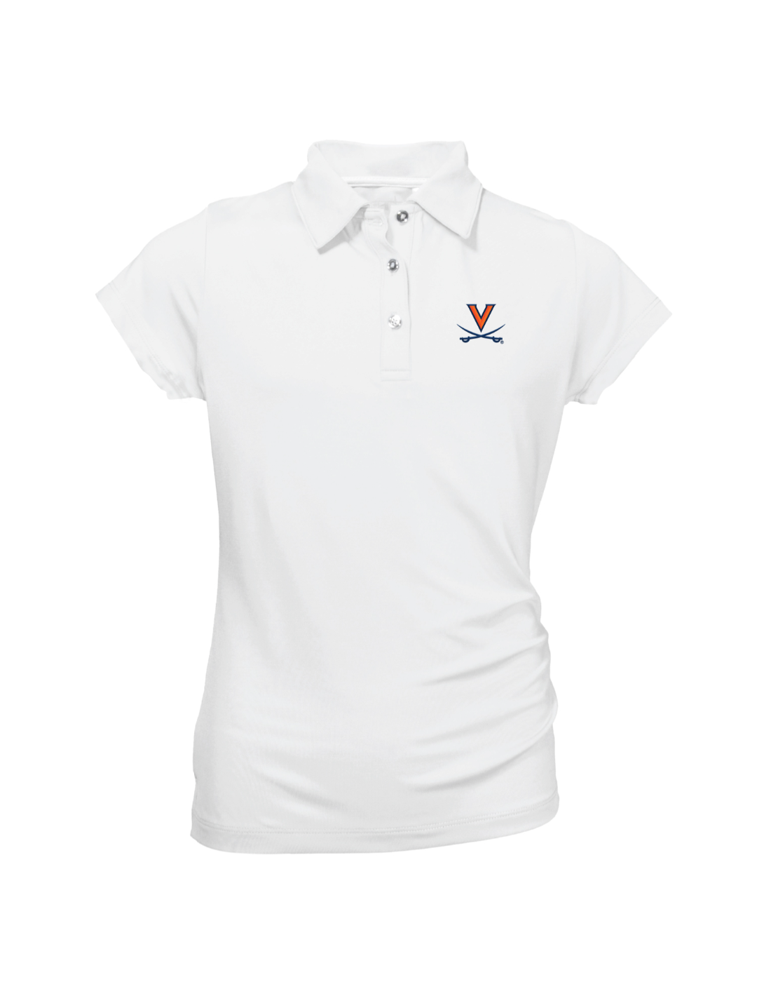 Virginia Cavaliers Youth Girls' Polo Shirt - Official NCAA Team Apparel for School, Sports & Fan Events - Comfortable Cotton Jersey for Cheerleading & Game Day Outfits