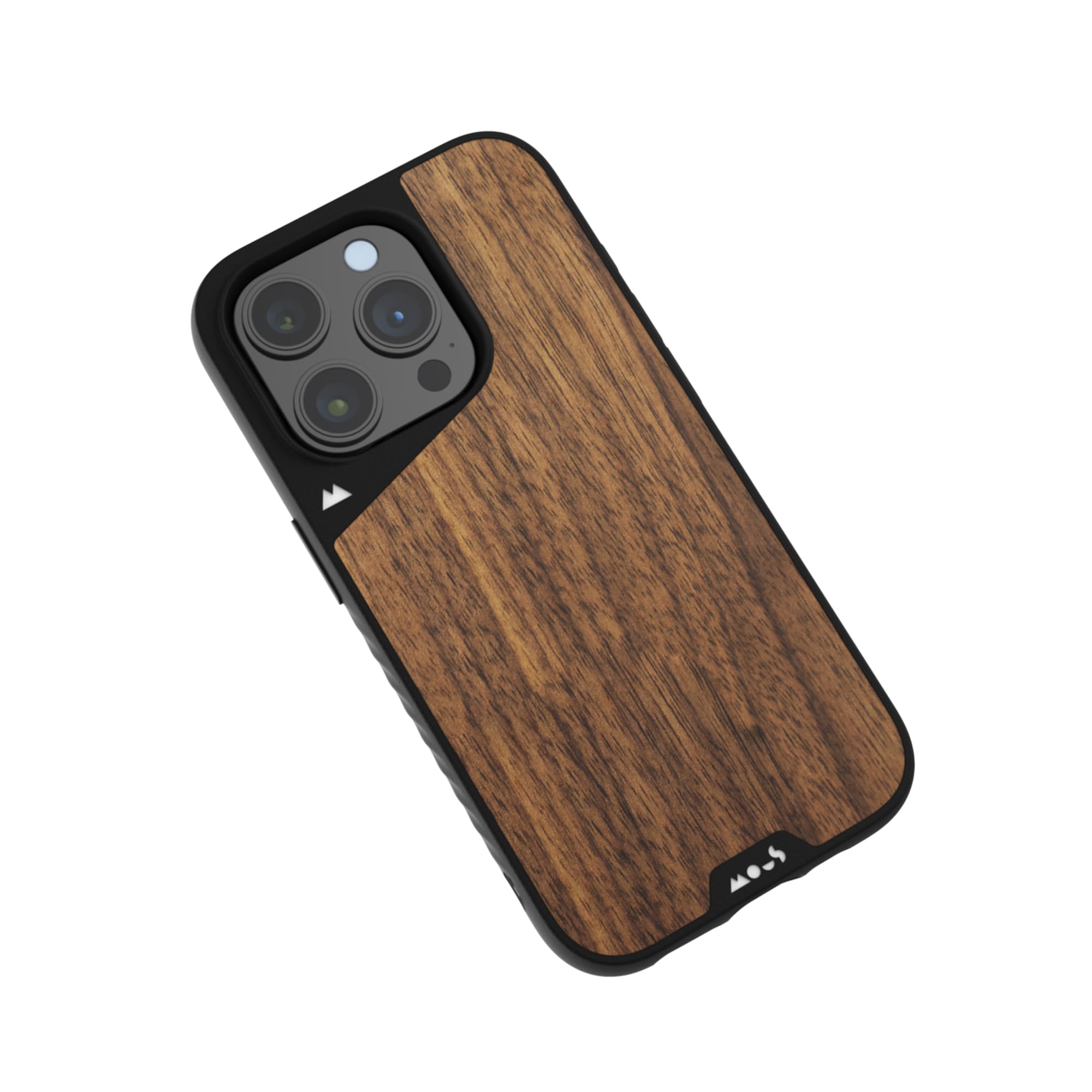 Mous Limitless 5.0 MagSafe Compatible iPhone 15 Pro Max Case - Premium Walnut Wood Protective Cover - Shockproof & Durable Phone Case for Everyday Use, Travel & Outdoor Activities