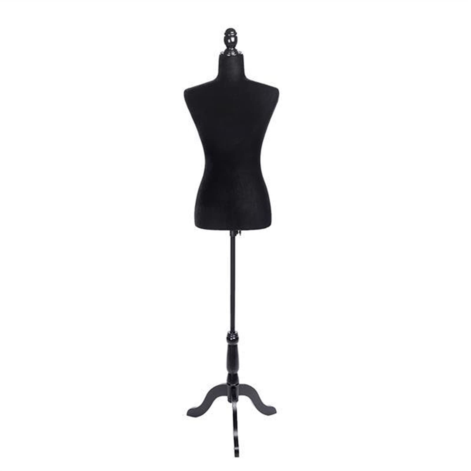 Lightweight Half-Length Female Mannequin Torso with Brushed Fabric Coating - Adjustable Dress Form for Clothing Display, Fashion Boutique & Window Decoration - Perfect for Garment Fitting, Tailoring & Retail Store Visual Merchandising