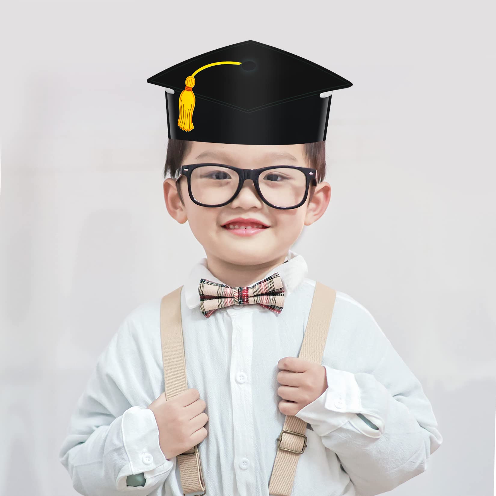 Yolyoo 40 Pcs Graduation Crowns - Adjustable Paper Graduation Hats & Headbands for Graduation Ceremony Decorations | Perfect for Students, Teachers & Graduation Party Decor