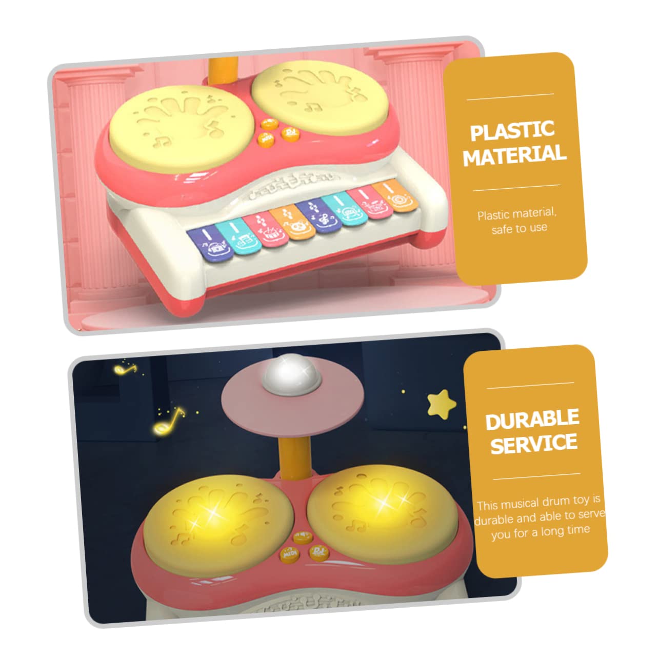 WESIEVYA Kids Drum Set - Musical Toy Drum for Toddlers & Children, Portable Mini Drum with Piano Features - Perfect for Birthday Gifts, Early Learning & Indoor Playtime