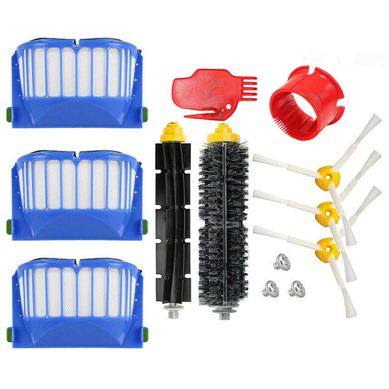 iRobot Roomba 650 620 610 600 Series Replacement Parts Kit - Vacuum Filters, Brushes & Cleaning Accessories | Compatible Robot Parts for Maintenance & Repair | Perfect for Home Cleaning & Pet Hair Removal