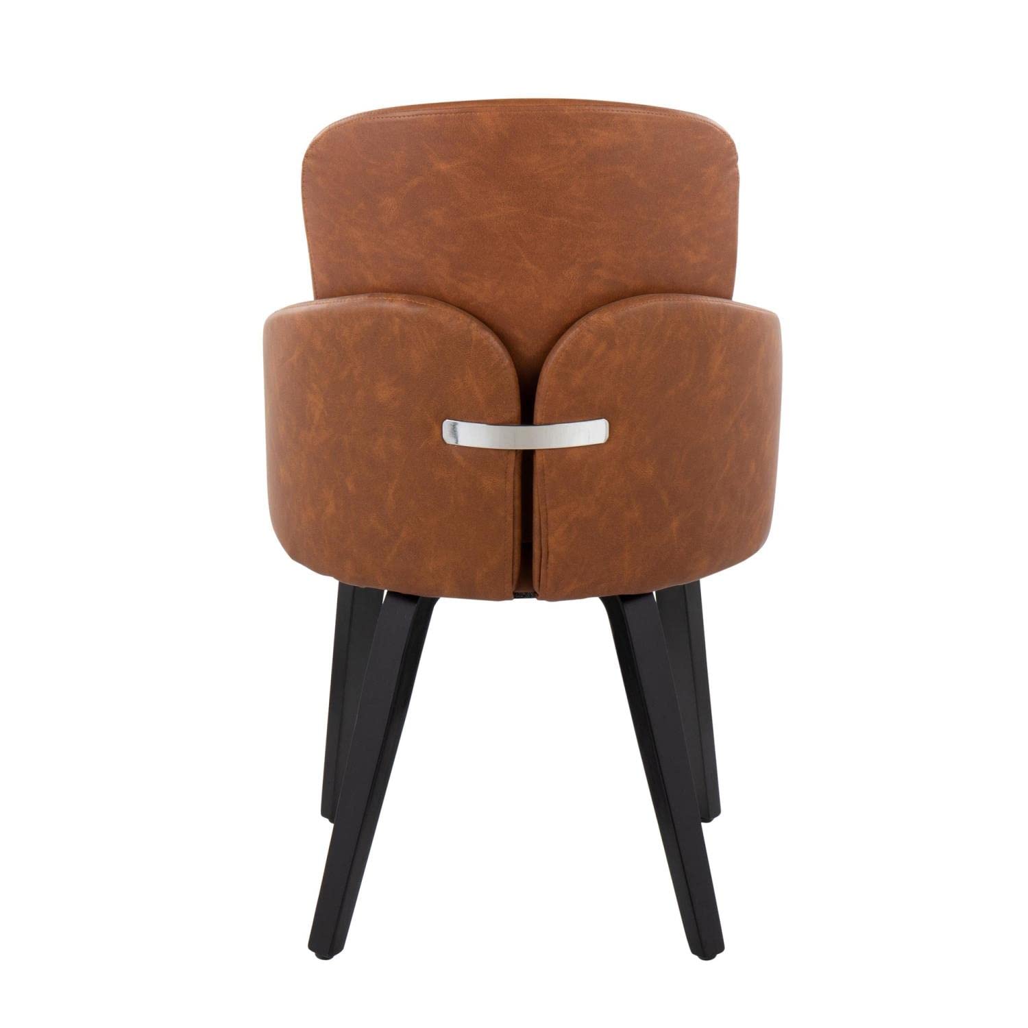 LumiSource Dahlia Upholstered Dining Chair Set of 2 - Modern Kitchen & Dining Room Chairs for Home, Restaurant, Cafe - Comfortable Contemporary Seating for Indoor Use