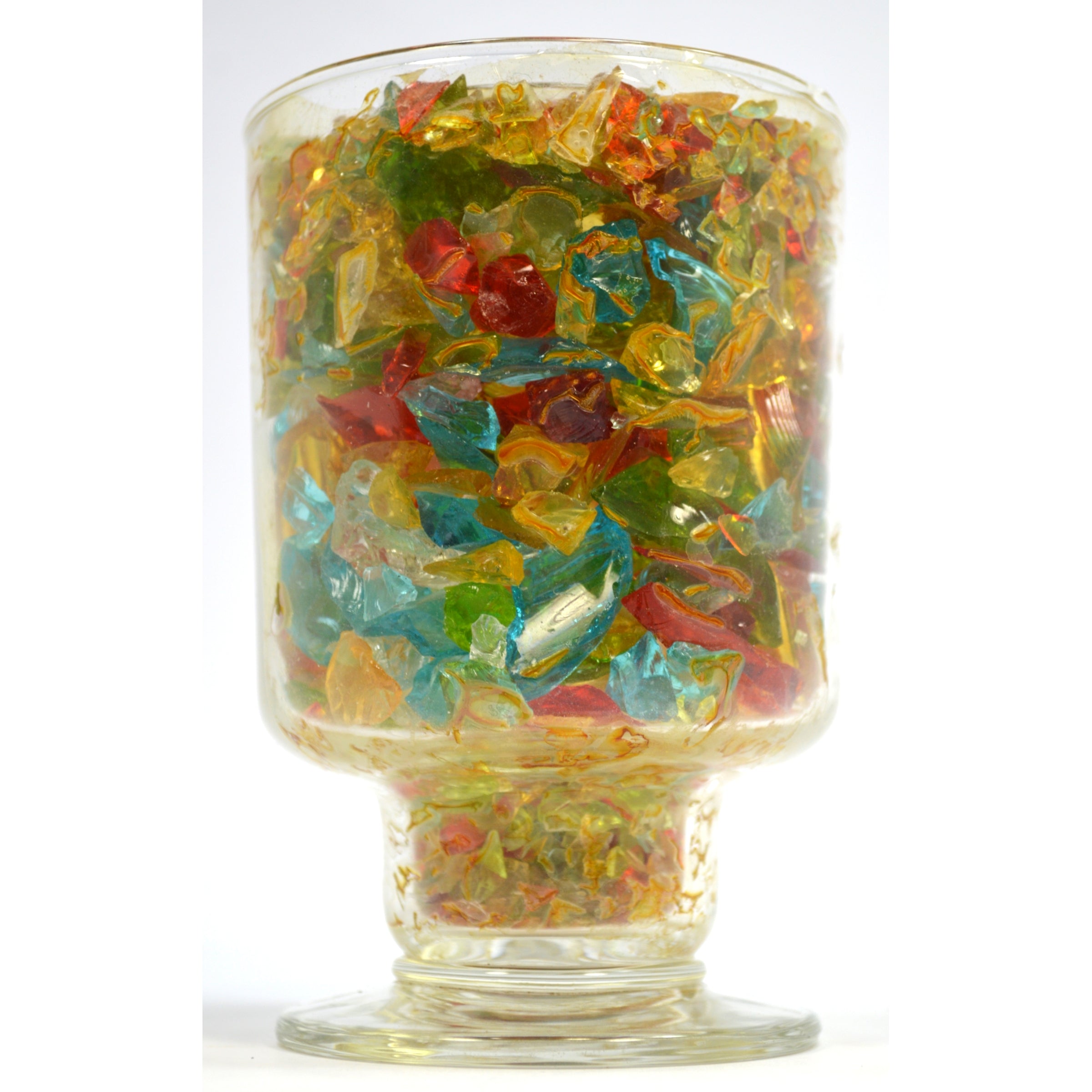 Premium Crushed Glass Goblet - Elegant Handcrafted Drinking Glass for Wine, Cocktails & Beverages - Perfect for Parties, Weddings & Home Decor