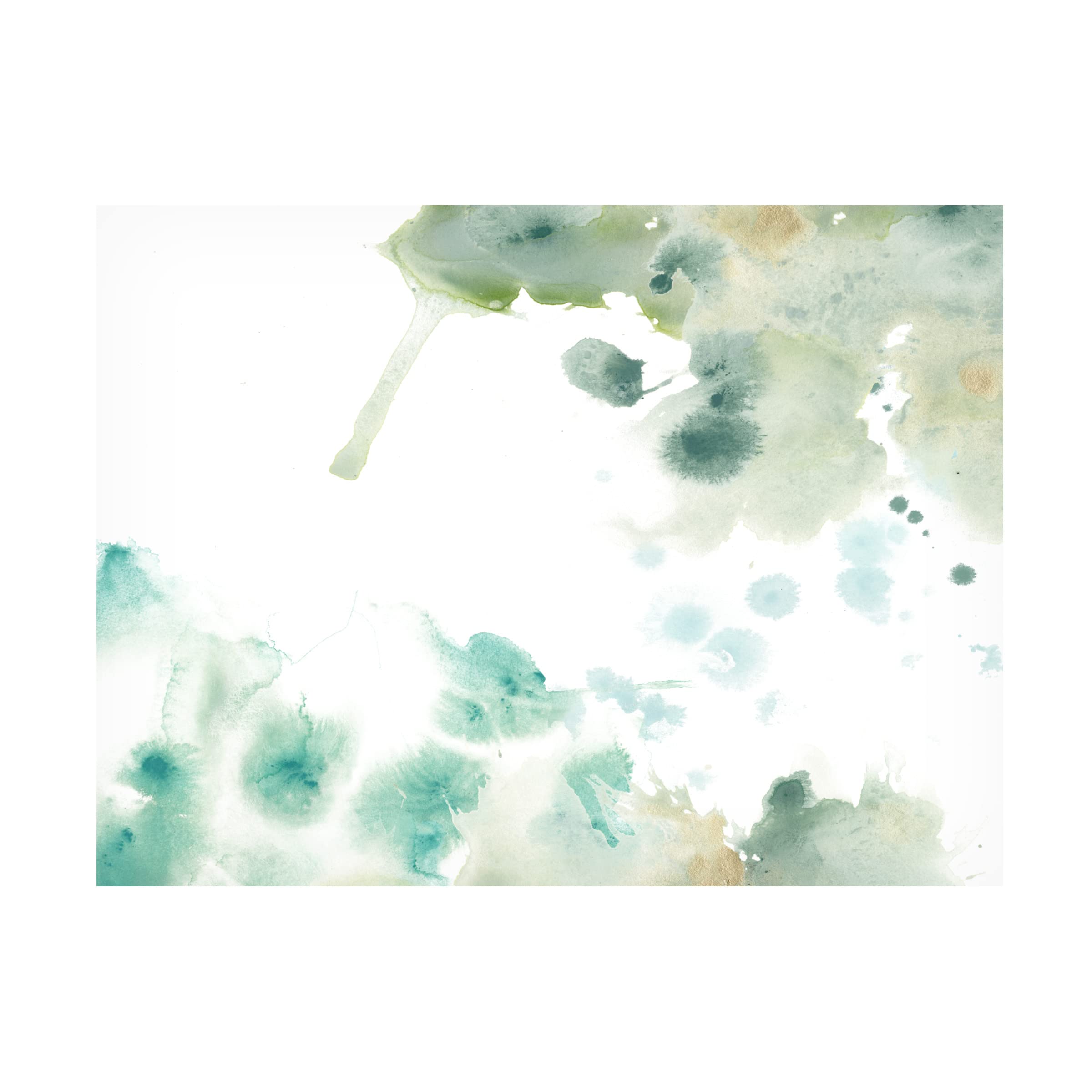 Trademark Fine Art 'Marble Seafoam II' Canvas Wall Art Print by June Erica Vess - Modern Abstract Seascape Painting for Living Room, Bedroom & Office Decor