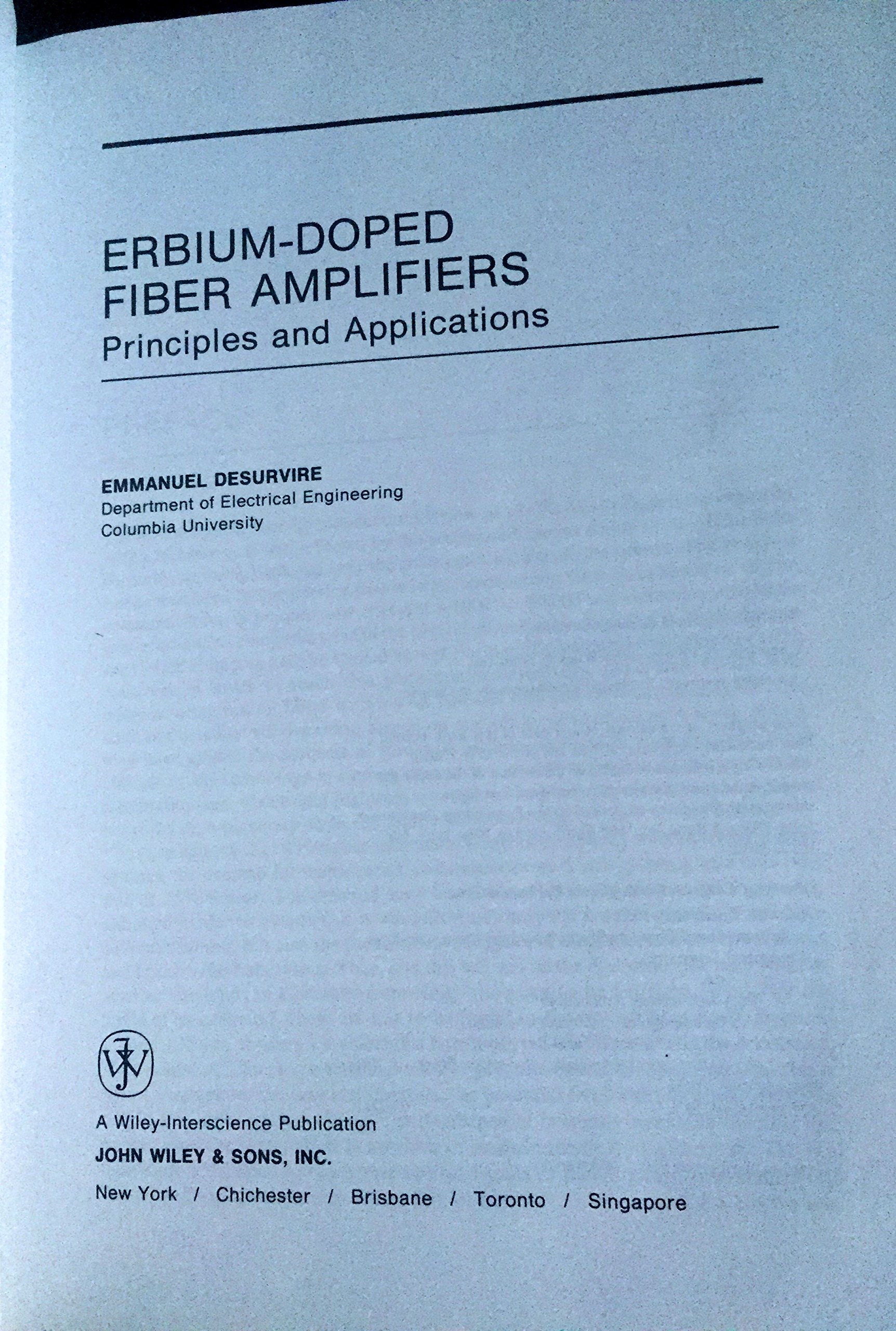 Erbium-Doped Fiber Amplifiers (EDFA) - Working Principles, Technical Specifications & Applications for Optical Communication Systems