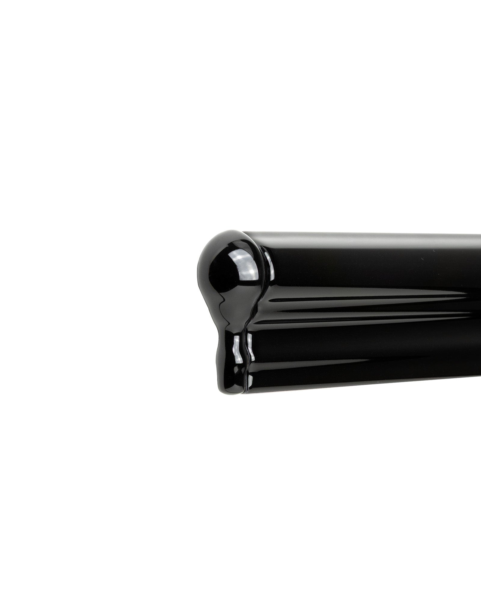 Kakel Victoria Black Glossy Corner Piece for Skirting Board - Perfect for Home Renovation & Interior Design
