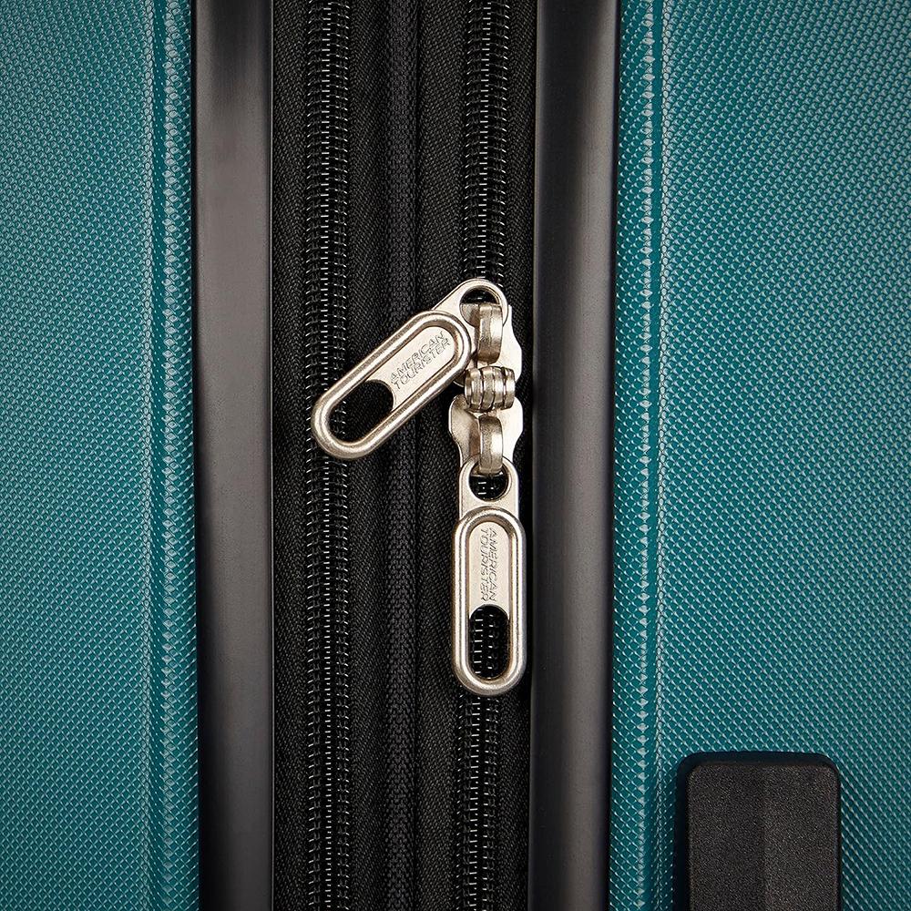 American Tourister Groove Expandable Spinner Luggage Set 20/24/28 Inch - Teal Blue Lightweight Suitcase for Travel | Carry-On & Checked Bags | Business Trips & Family Vacations