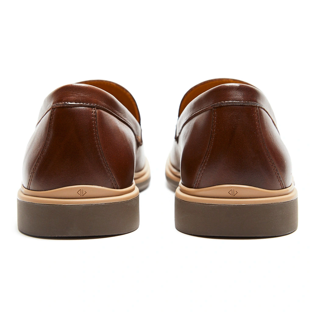 Premium Genuine Leather Loafers for Men - Chestnut Brown Slip-On Shoes - Comfortable & Stylish for Casual Wear, Office & Travel