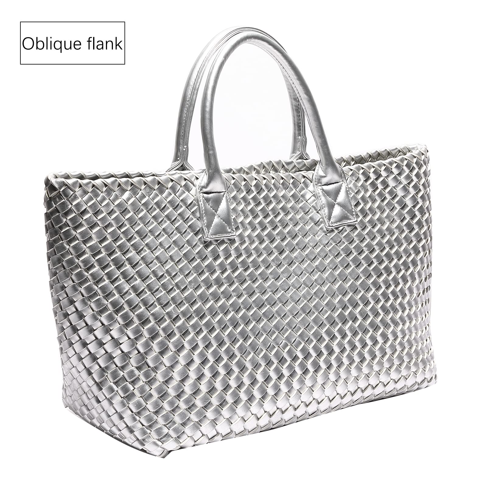 Stylish Large Capacity Woven Tote Bag for Women - Fashionable Shopper, Travel & Everyday Shoulder Bag - Perfect for Work, Shopping & Beach Outings