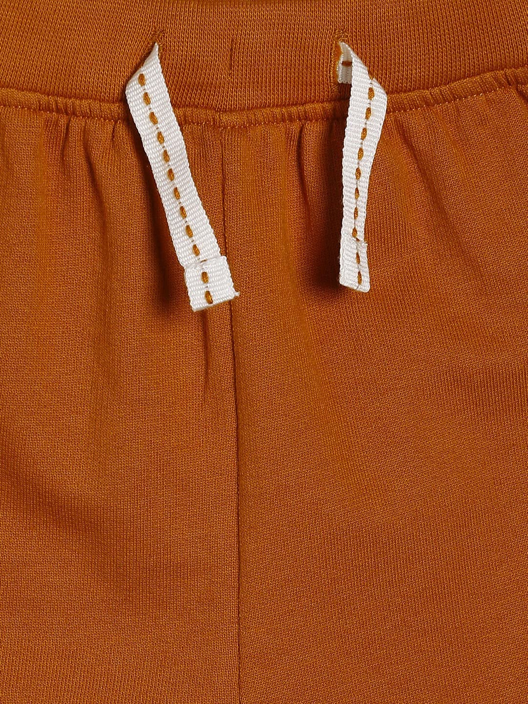 Miniklub Baby Full Length Knitted Cotton Pants - Soft & Comfortable Brown Infant Bottoms for Playtime, Crawling & Everyday Wear