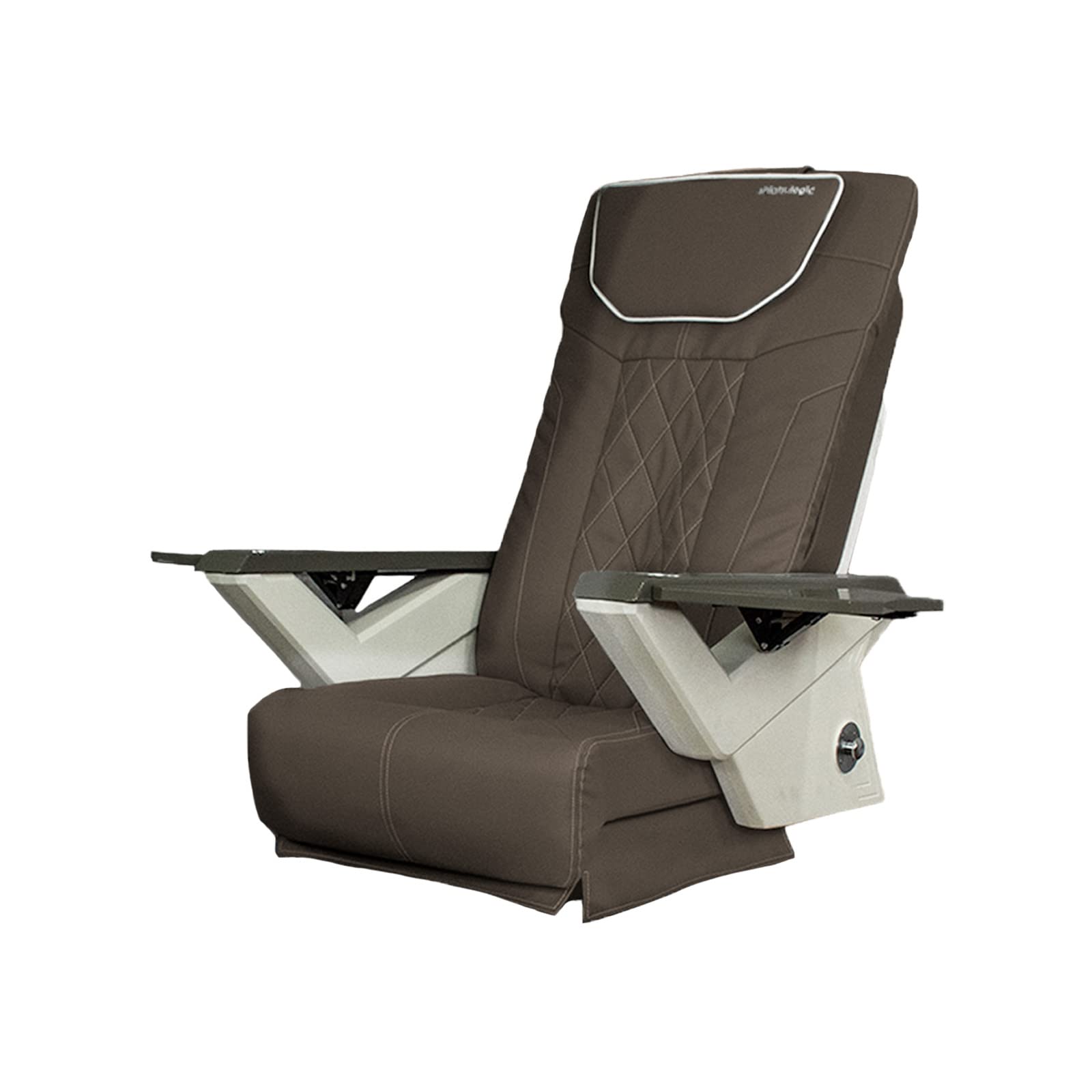 ShiatsuLogic Pedicure Chair Cushion Cover Set - Chocolate Brown FX Vibration Massage Chair Cover for Nail Salon | Spa Equipment & Furniture Replacement | Professional Pedicure Station Accessories for Relaxation & Comfort