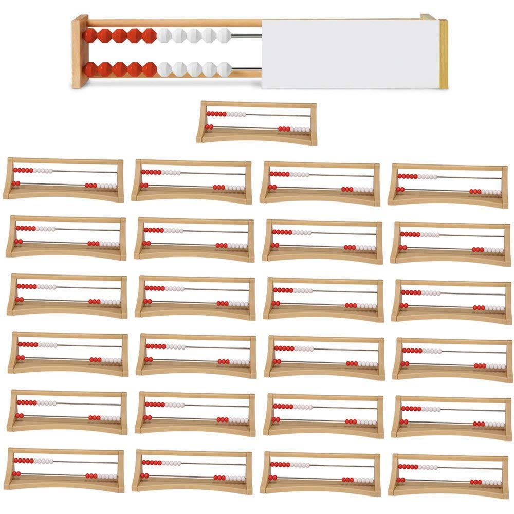 hand2mind Demonstration 20 Bead Rekenrek Classroom Set - Math Abacus for Kids, Kindergarten Counting Manipulatives, Educational Math Toys for Children (Set of 26) - Perfect for Homeschooling & Classroom Math Activities