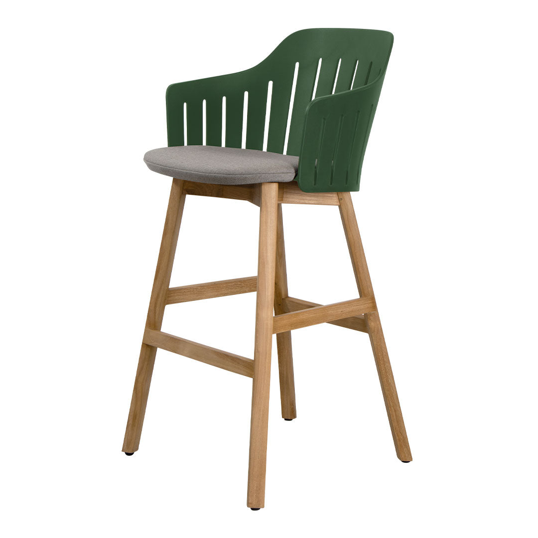 Premium Outdoor Bar Stool with Comfortable Seat Cushion & Durable Wood Base - Perfect for Patio, Deck, Backyard, and Poolside Relaxation