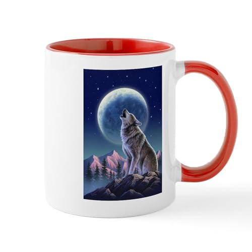 White/Red Inside - WOLF Mugs