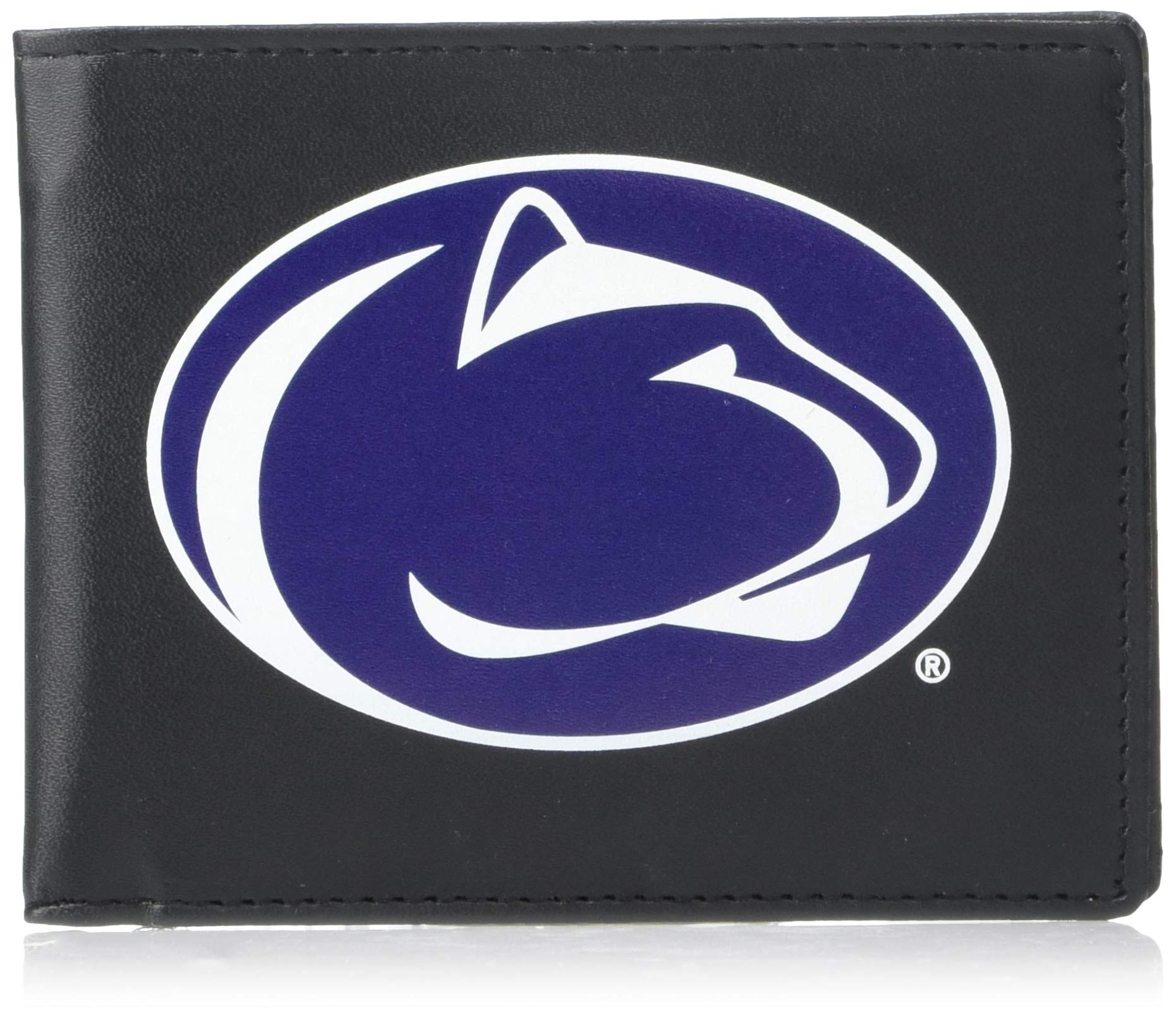 Siskiyou Sports Bi-fold Wallet with Large Logo - Durable Leather Wallet for Men, RFID Blocking, Slim Design - Perfect for Everyday Use, Travel & Business