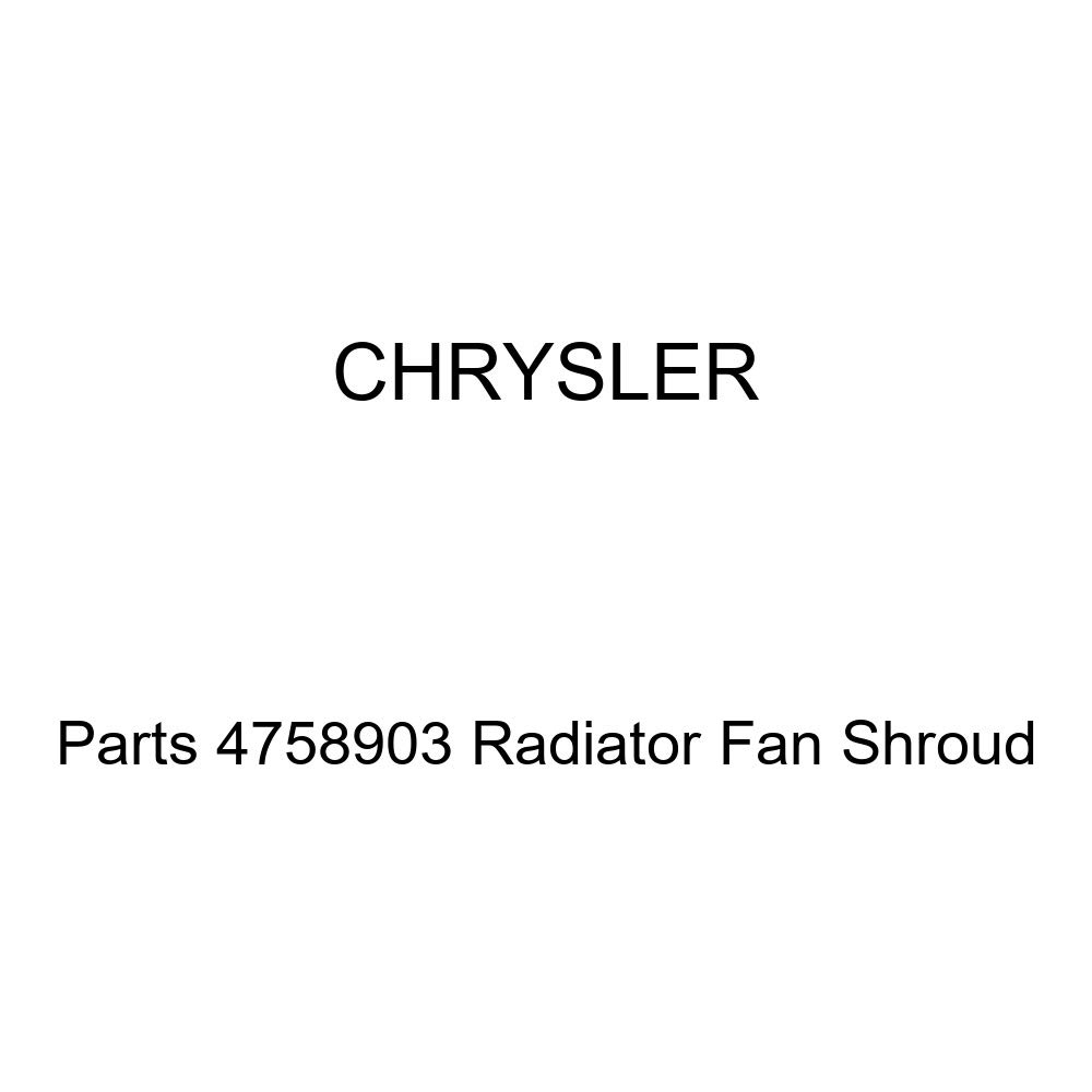 Genuine Chrysler 4758903 Radiator Fan Shroud - OEM Replacement Part for Cooling System Repair | Perfect for Dodge, Jeep, Ram Vehicles - DIY Auto Maintenance & Engine Overheating Prevention
