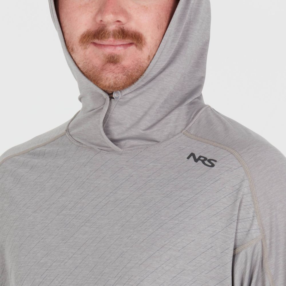 NRS Men's Silkweight Hoodie - Lightweight & Breathable Performance Hooded Shirt for Outdoor Activities - Hiking, Camping & Water Sports Gear