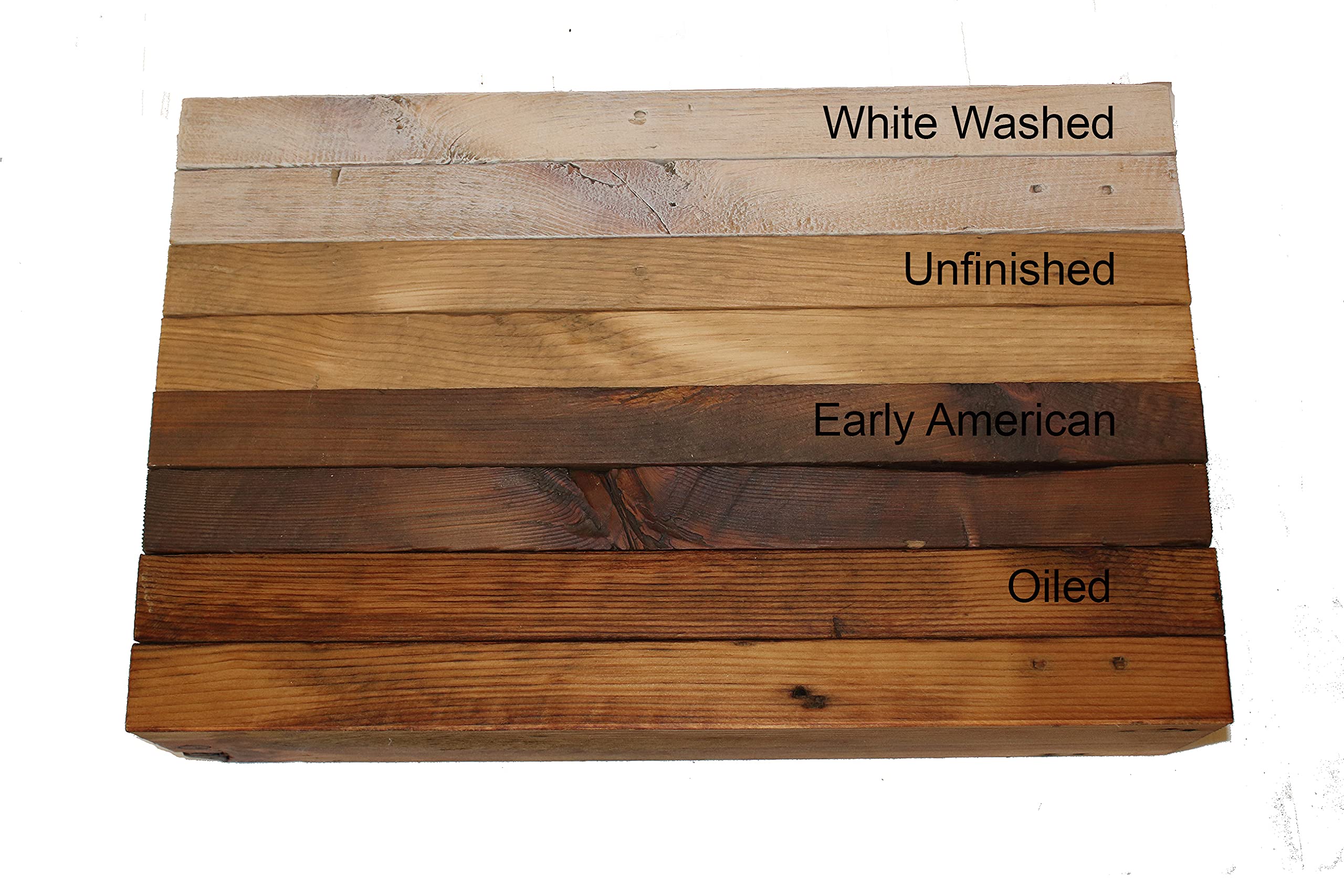 Reclaimed Wood Wall Shelves Set of 2 - Rustic Modern Timber Craft Floating Shelves (24