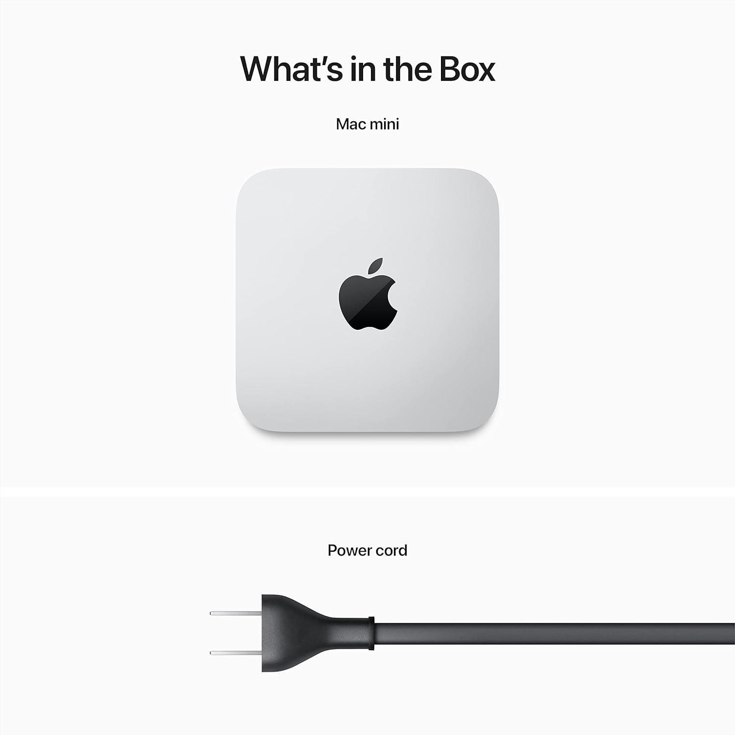 2023 Apple Mac Mini M2 Chip 16GB RAM 256GB SSD 10-Core GPU - Compact Desktop Computer for Home Office, Gaming & Creative Work