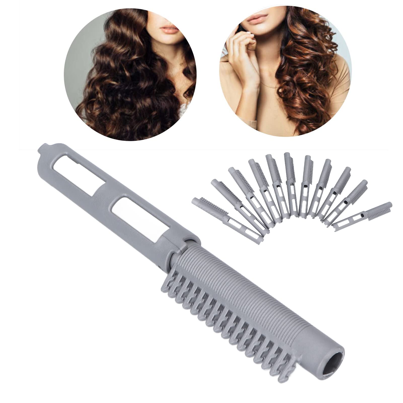 Professional Curling Iron with Heat-Resistant Glove & Hair Clips - Ceramic Tourmaline Barrel for Long-Lasting Curls, Waves & Styles - Salon Quality for Home Use, Travel & Special Occasions