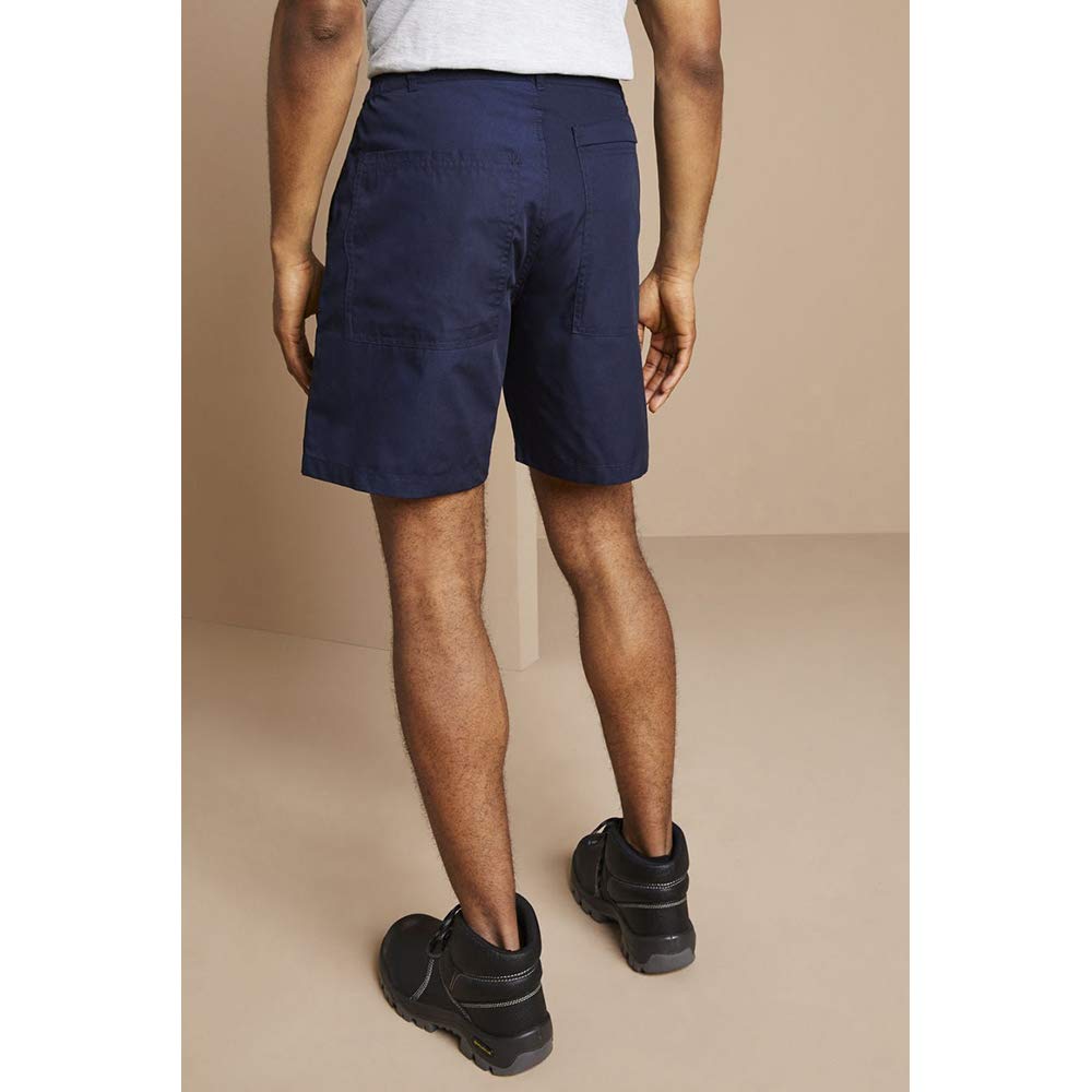 Men's 34 Inch Quick-Dry Action Shorts - Navy Blue - Lightweight & Comfortable for Running, Hiking, Gym & Outdoor Activities