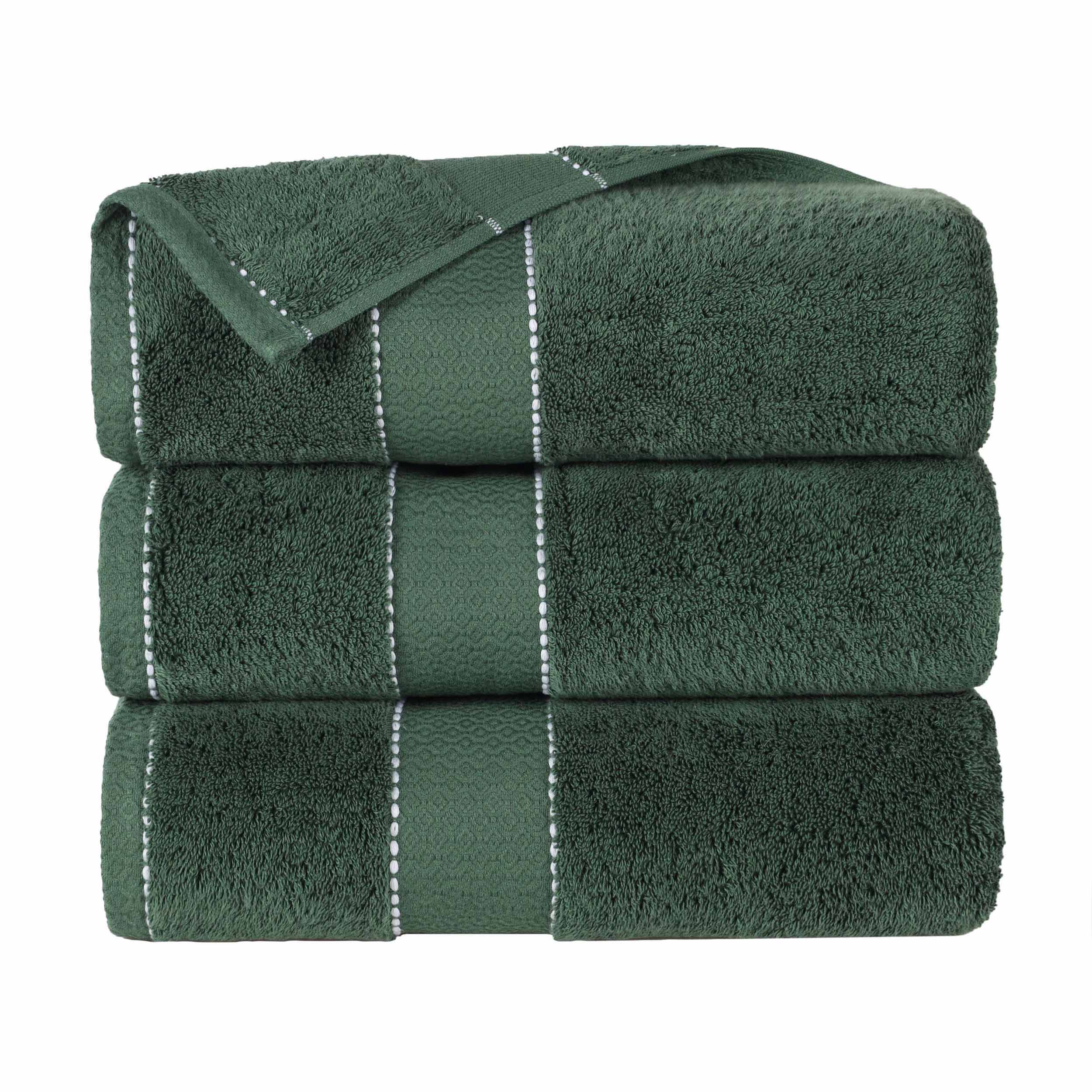 Premium Egyptian Giza Cotton Bath Towel Set of 3 - Ultra Soft & Highly Absorbent - Luxury Spa & Bathroom Essentials for Home & Hotel Use