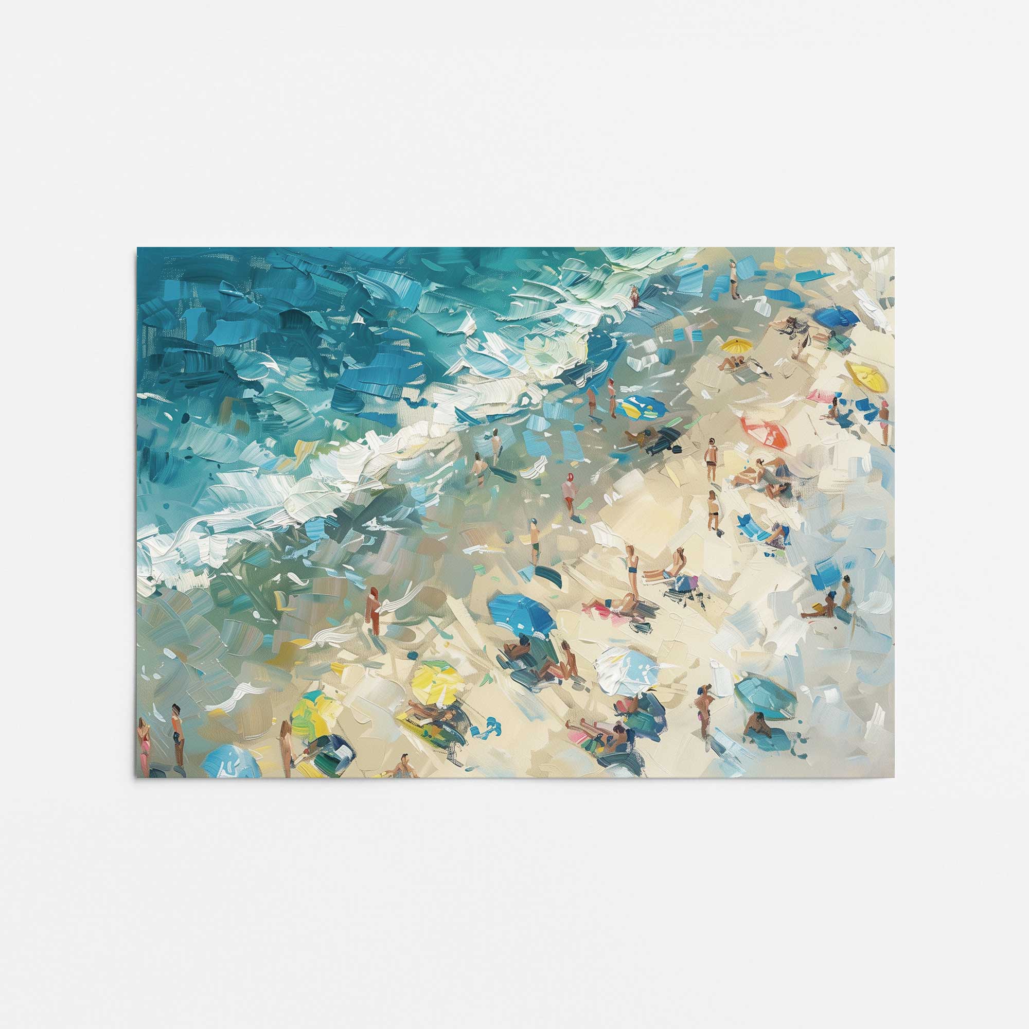 Coastal Harmony Promotional Rolled Canvas Print - Beach Wall Art for Home Decor, Office & Gift Giving | Perfect for Living Room, Bedroom & Coastal Themed Spaces