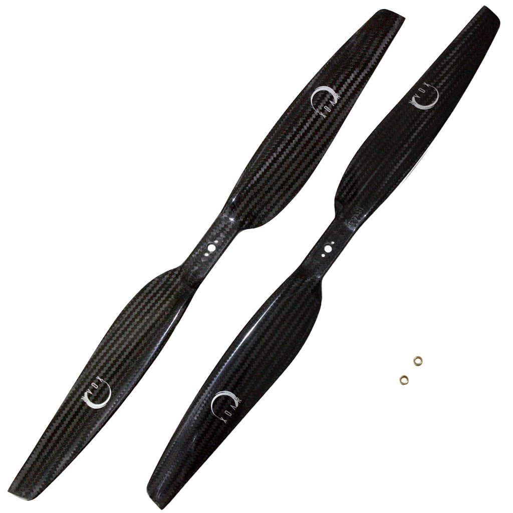 Xoar PJP-T-L 15x5.5 1555 Carbon Fiber Quadcopter Propellers - 1 Pair CW/CCW 15