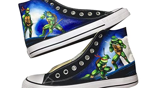 Custom Hand-Painted Anime Sneakers - Unique Anime Art Shoes for Cosplay & Casual Wear - Perfect for Anime Fans & Gift Giving