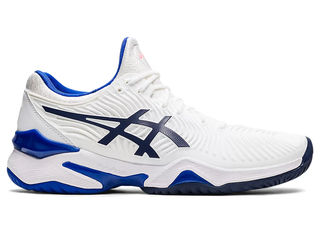 ASICS Women's Court FF 2 Tennis Shoes - White/Lapis Lazuli - Lightweight Performance Sneakers for Women's Tennis & Court Sports