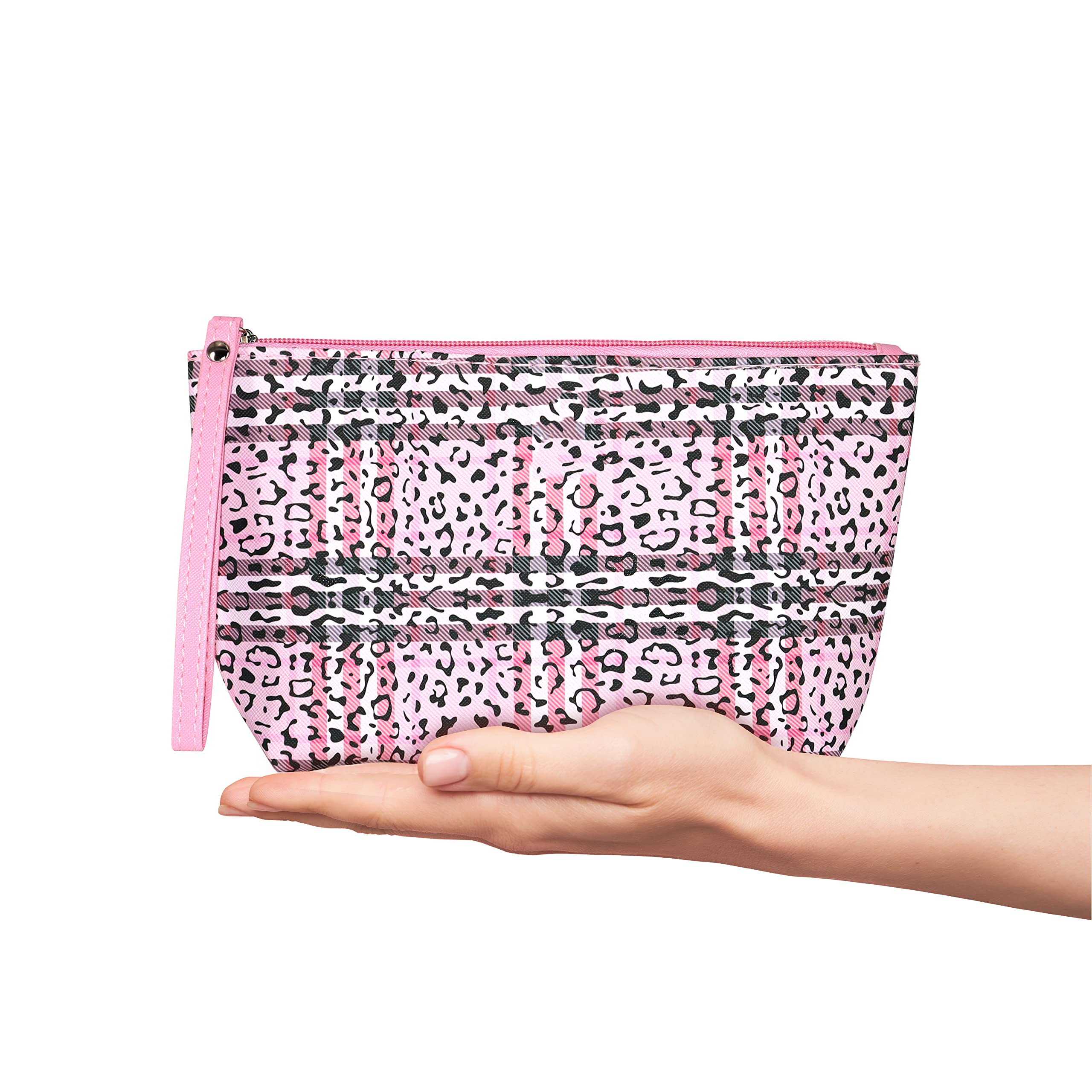 Stylish PU Makeup Bags for Women - Travel Cosmetic Organizer Pouch & Girls Makeup Accessories | Perfect for Daily Use, Travel, and Gift Giving