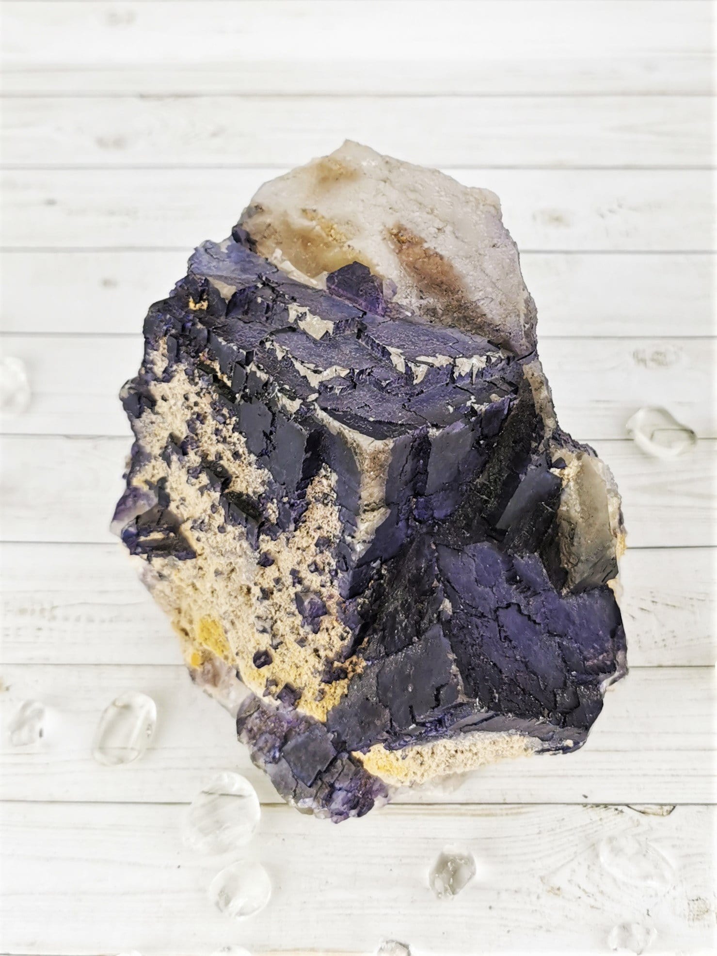 Natural Dark Purple Fluorite Crystal Specimen - Raw Fluorite Stone for Healing, Meditation & Energy Work - Perfect for Home Decor, Jewelry Making & Spiritual Gifts
