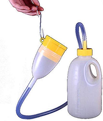 1700ml Portable Travel Urinal Bottle for Men - Leak-Proof Plastic Pee Bottle for Home, Camping, Road Trips & Emergency Use