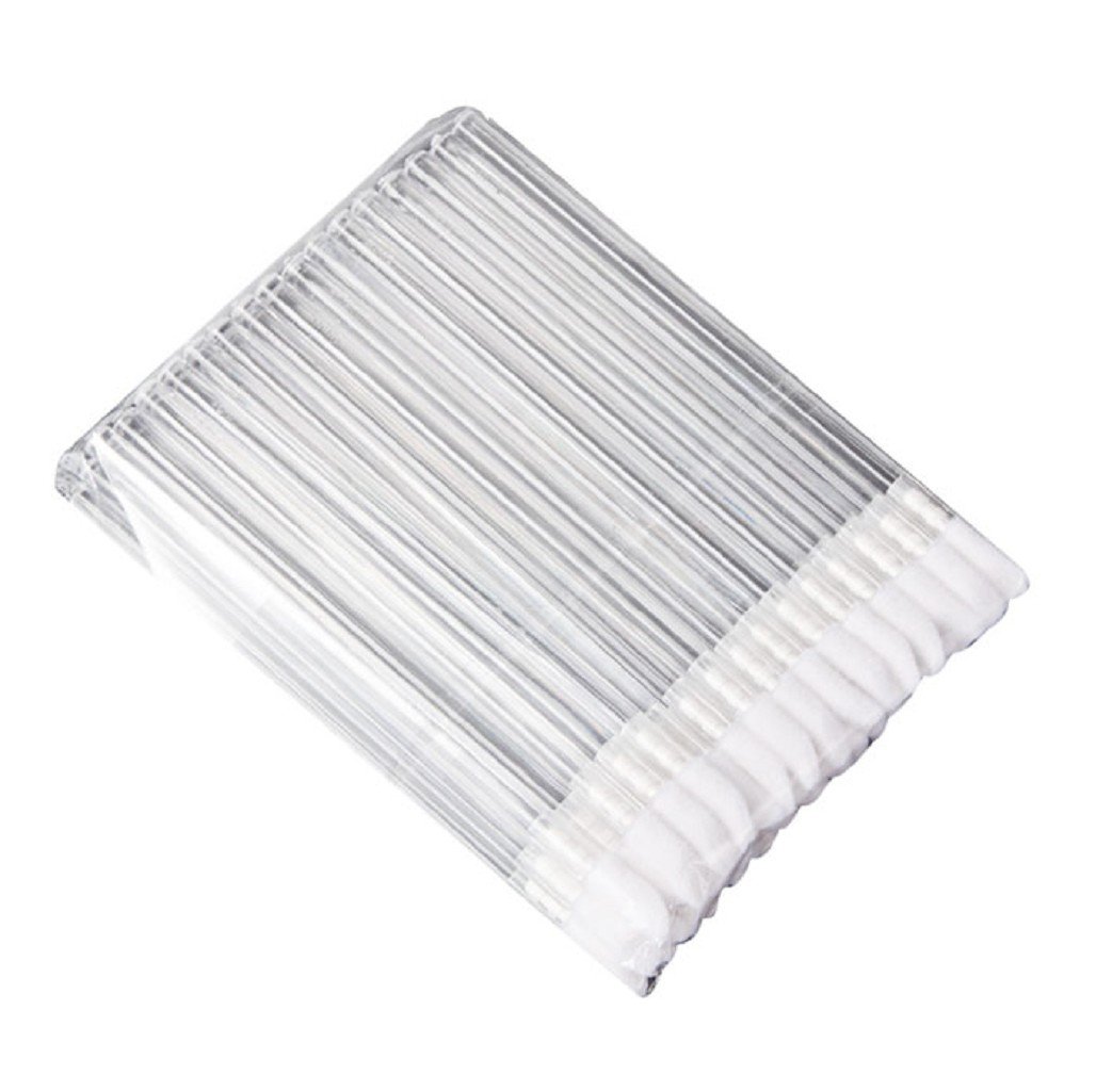 50pcs Disposable Lip Brush Applicators for Lipstick & Gloss - Vovotrade Clear Makeup Tools | Perfect for Professional Salons, Home Makeup & Travel Essentials