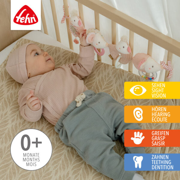 Fehn Fairy Friends Activity Play Stroller Chain - Interactive Baby Toy for Strollers & Car Seats | Perfect for Infants & Toddlers | Entertain & Develop Motor Skills On-The-Go