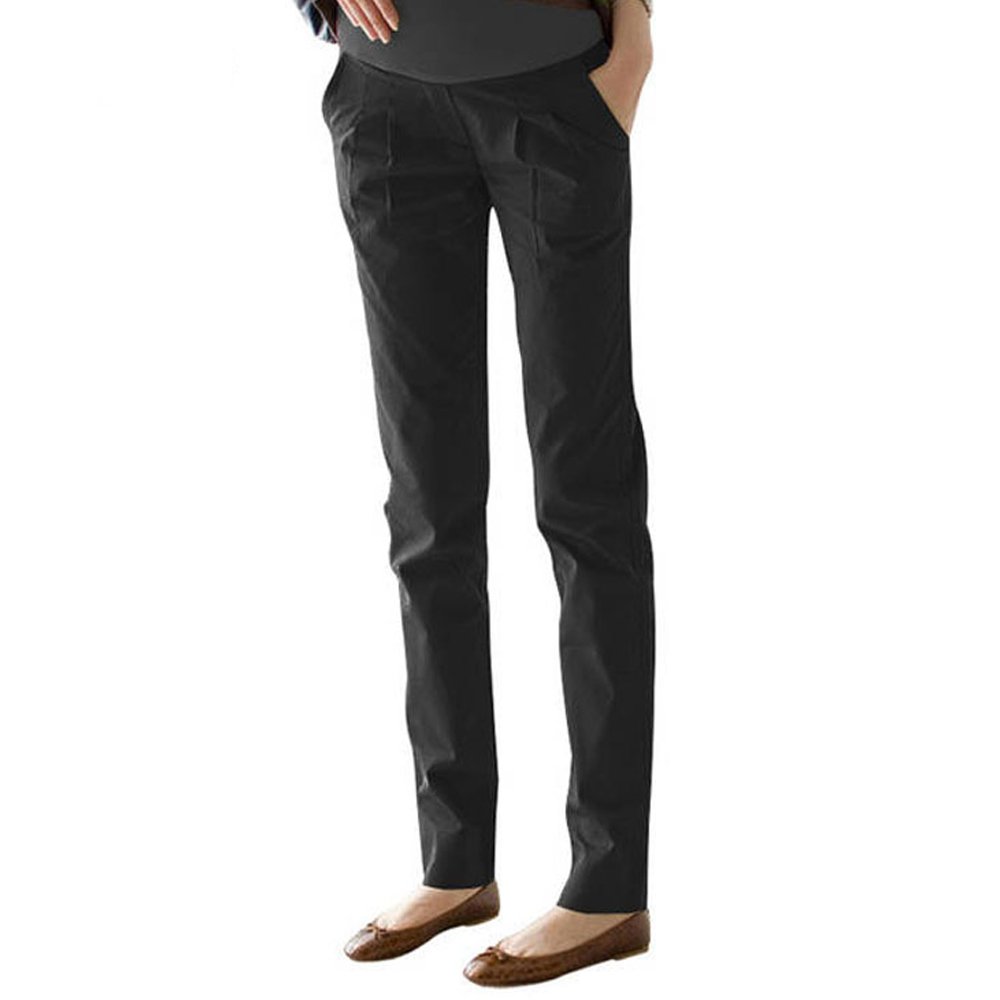 ZEVONDA Women's Maternity Lounge Pants - Soft Stretchy Comfortable Elastic Waistband Casual Pregnancy Pants for Everyday Wear, Home, Office & Travel