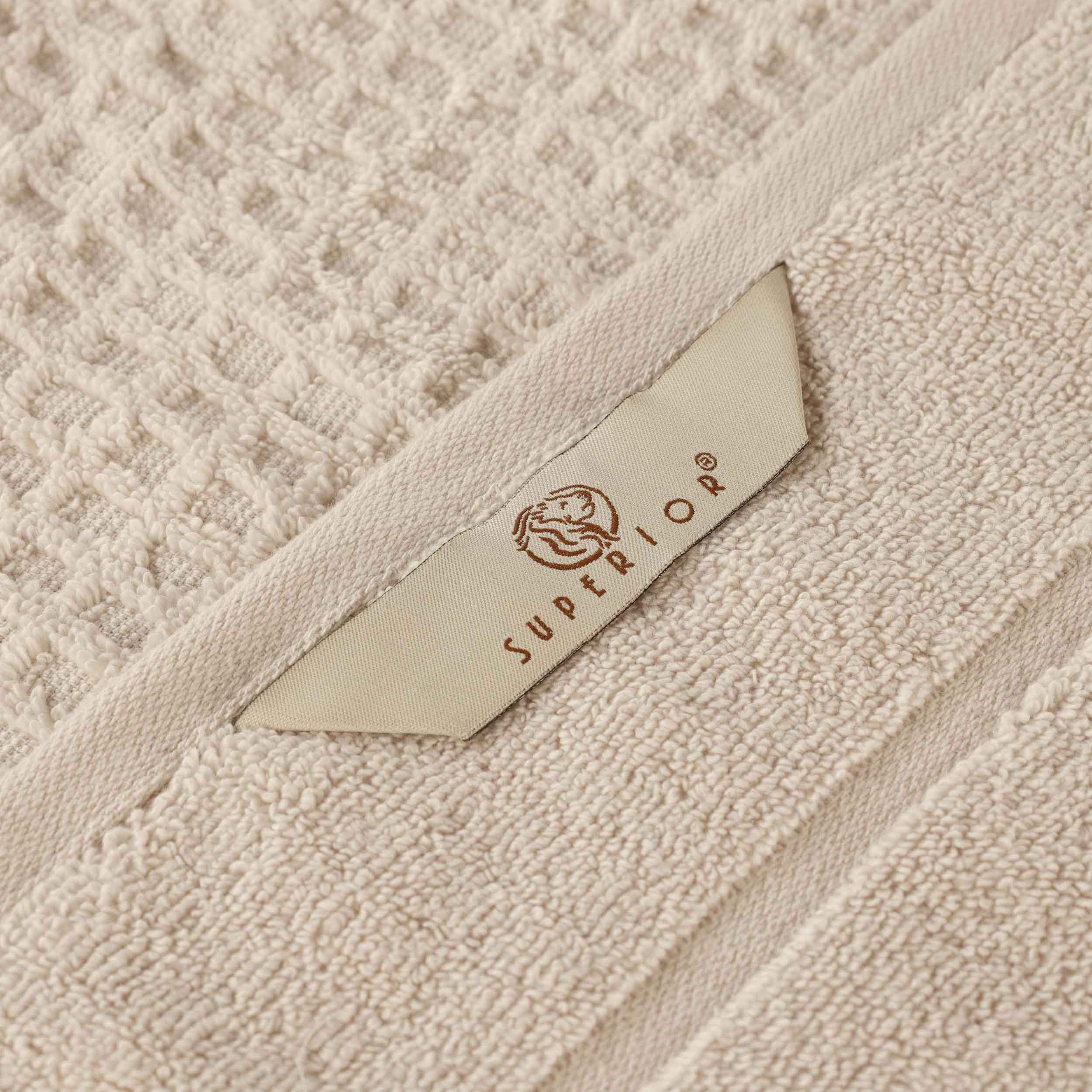 Premium Zero Twist Cotton Waffle Bath Towels - Ultra Soft & Absorbent Honeycomb Weave - Set of 3 for Spa, Bathroom & Beach Use