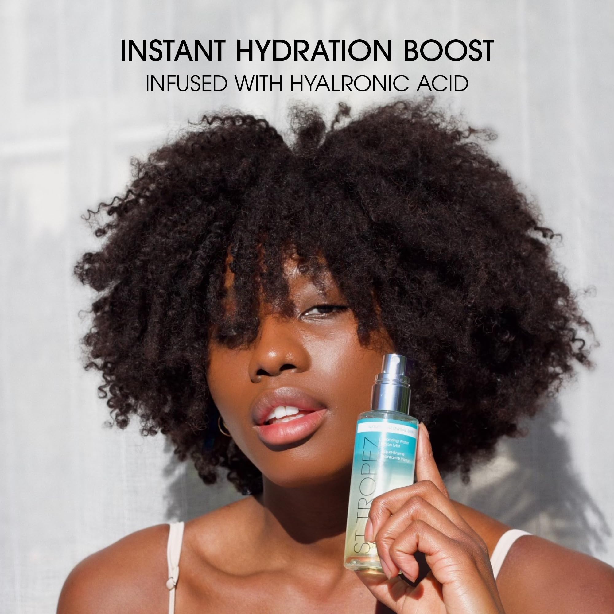 St. Tropez Self Tan Purity Face Mist - Vegan & Cruelty Free Tanning Spray with Hyaluronic Acid & Antioxidants for Natural Sunkissed Glow, 2.7 Fl Oz - Perfect for Sunless Tanning, Daily Skincare & Pre-Vacation Prep