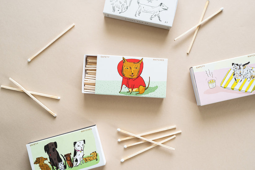Premium Hoodie Pup Safety Matches - Waterproof & Windproof for Outdoor Adventures, Camping, and Emergency Use