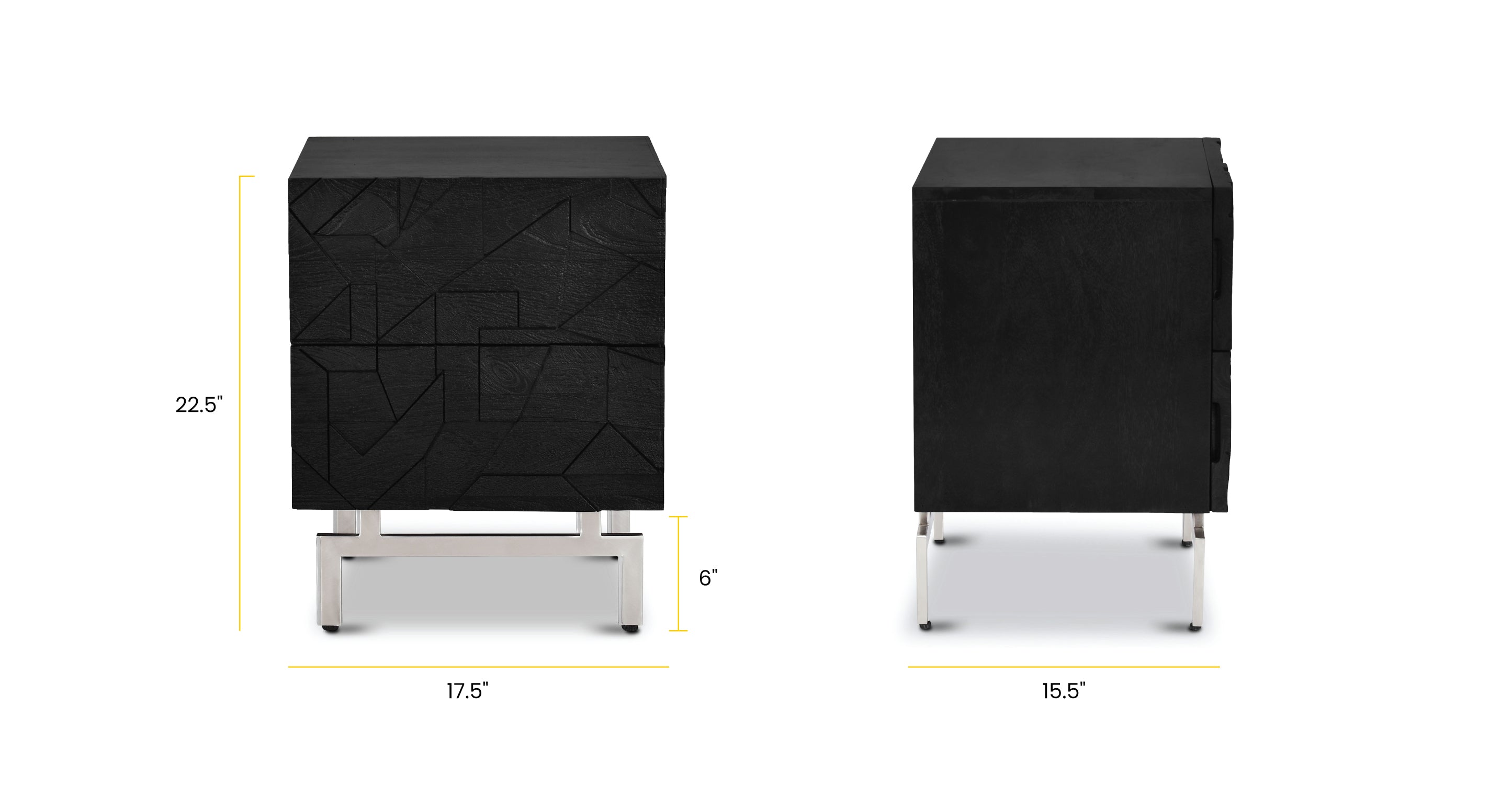 Modern Wooden Nightstand with Drawer - Stylish Bedside Table for Bedroom, Living Room & Office - Compact Storage Solution for Books, Lamps & Essentials