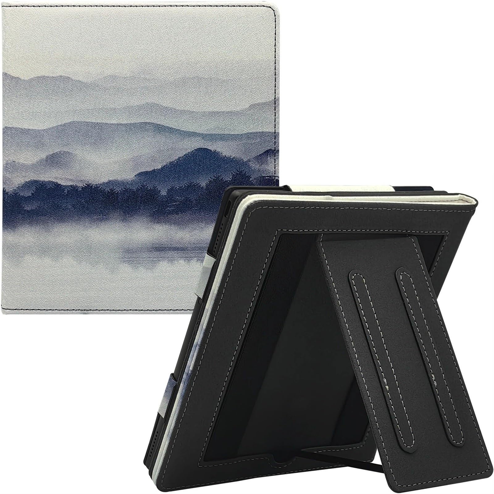 Premium Protective Case for Onyx Boox Page/Leaf3/Leaf2 E-Readers - Auto Sleep/Wake Cover with Double Stand & Hand Strap - 7